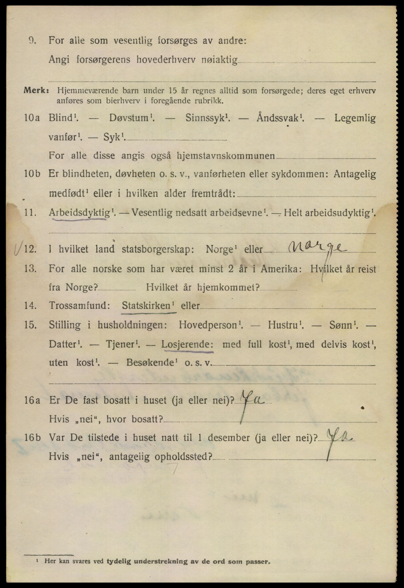 SAO, Folketelling 1920 for 0301 Kristiania kjøpstad, 1920, s. 510060