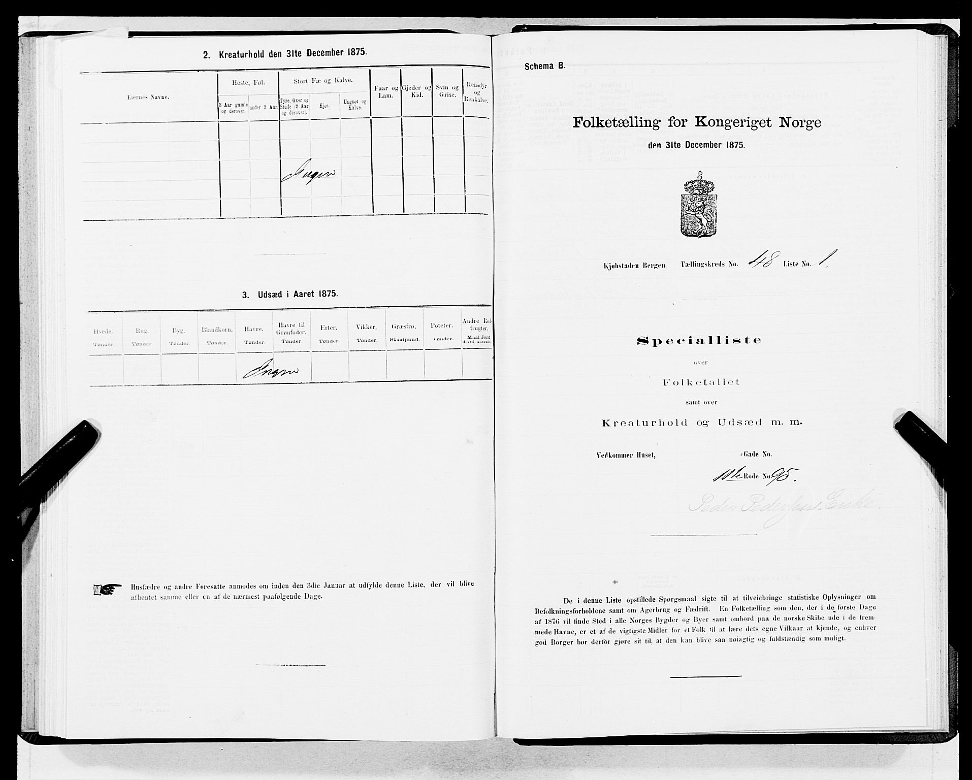 SAB, Folketelling 1875 for 1301 Bergen kjøpstad, 1875, s. 2501