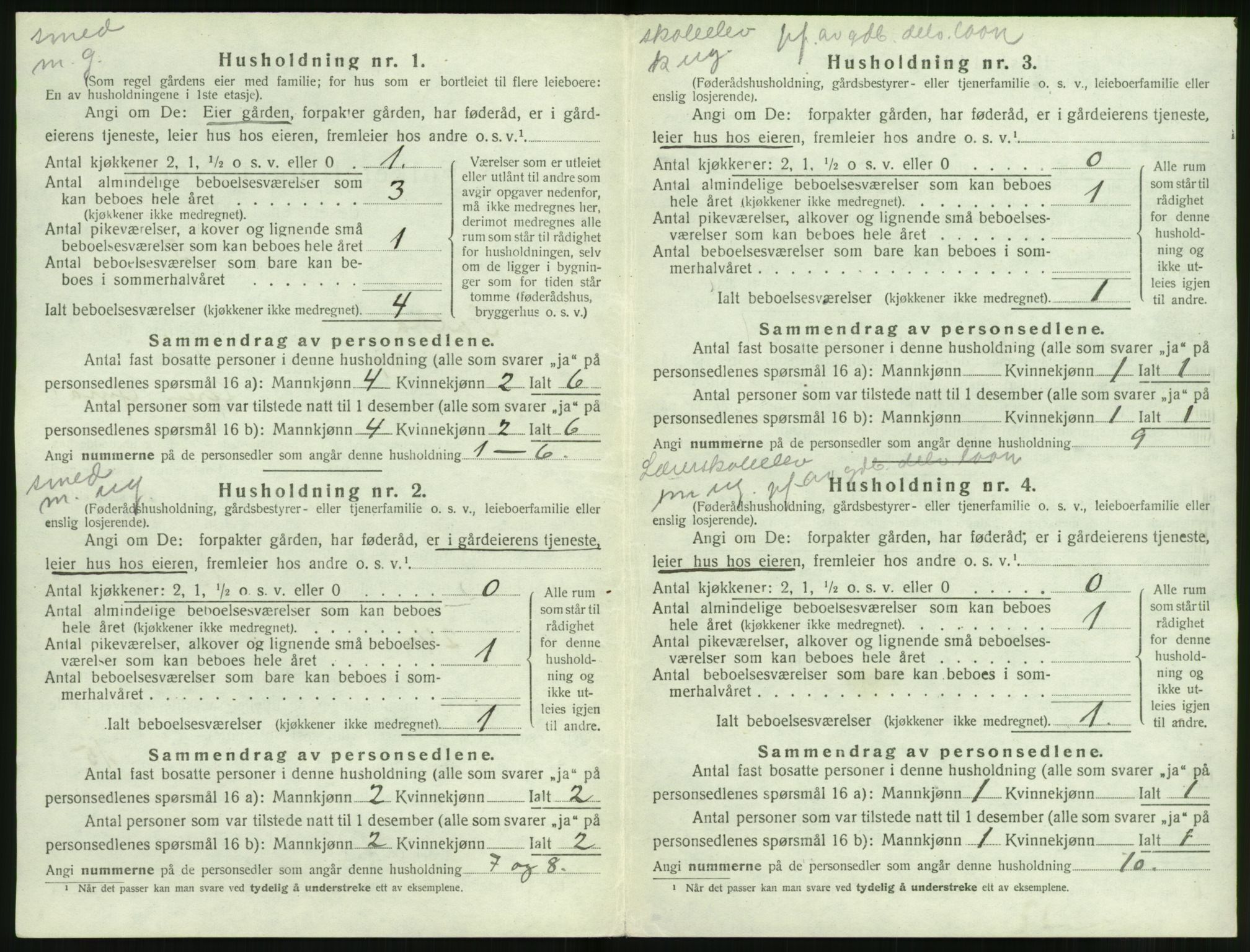 SAT, Folketelling 1920 for 1519 Volda herred, 1920, s. 863