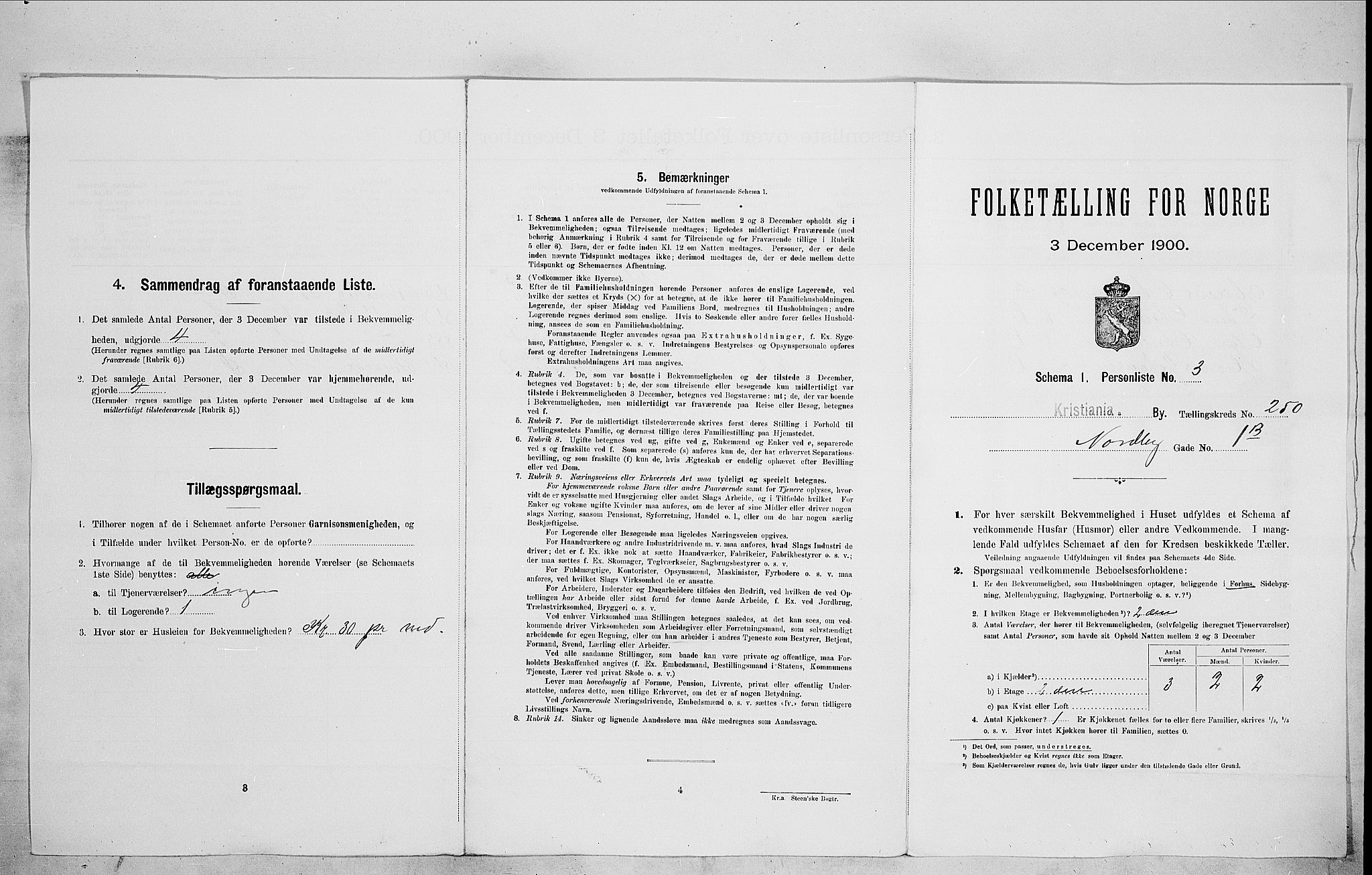 SAO, Folketelling 1900 for 0301 Kristiania kjøpstad, 1900, s. 64879