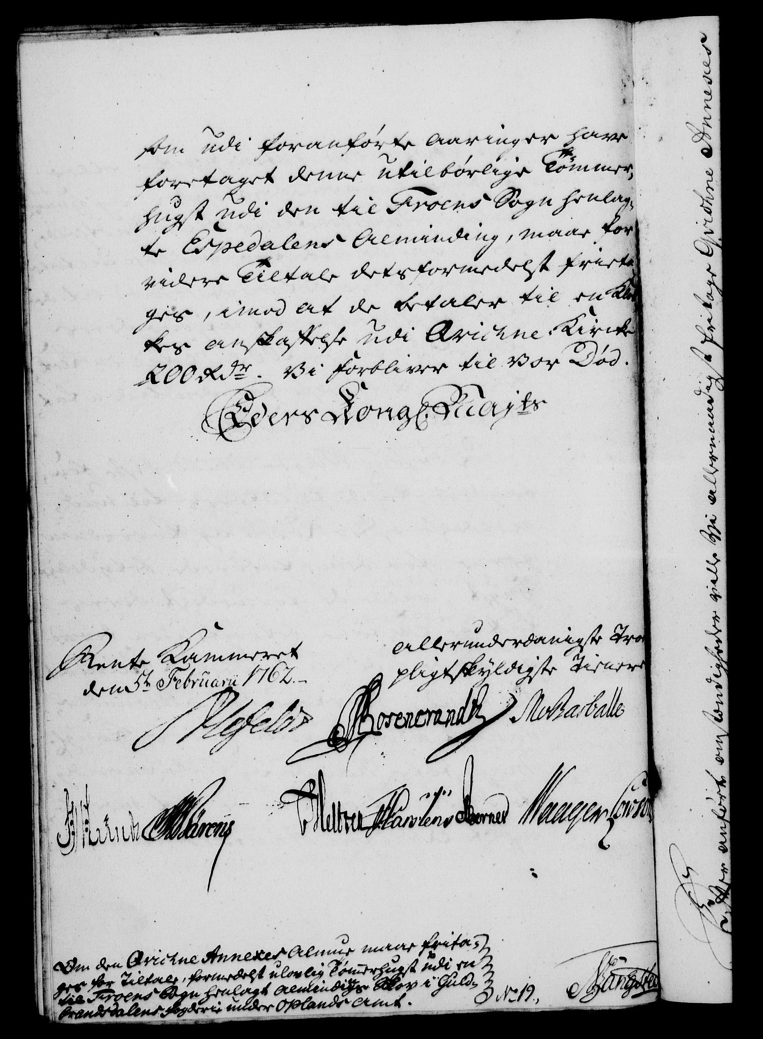 Rentekammeret, Kammerkanselliet, RA/EA-3111/G/Gf/Gfa/L0044: Norsk relasjons- og resolusjonsprotokoll (merket RK 52.44), 1762, s. 103