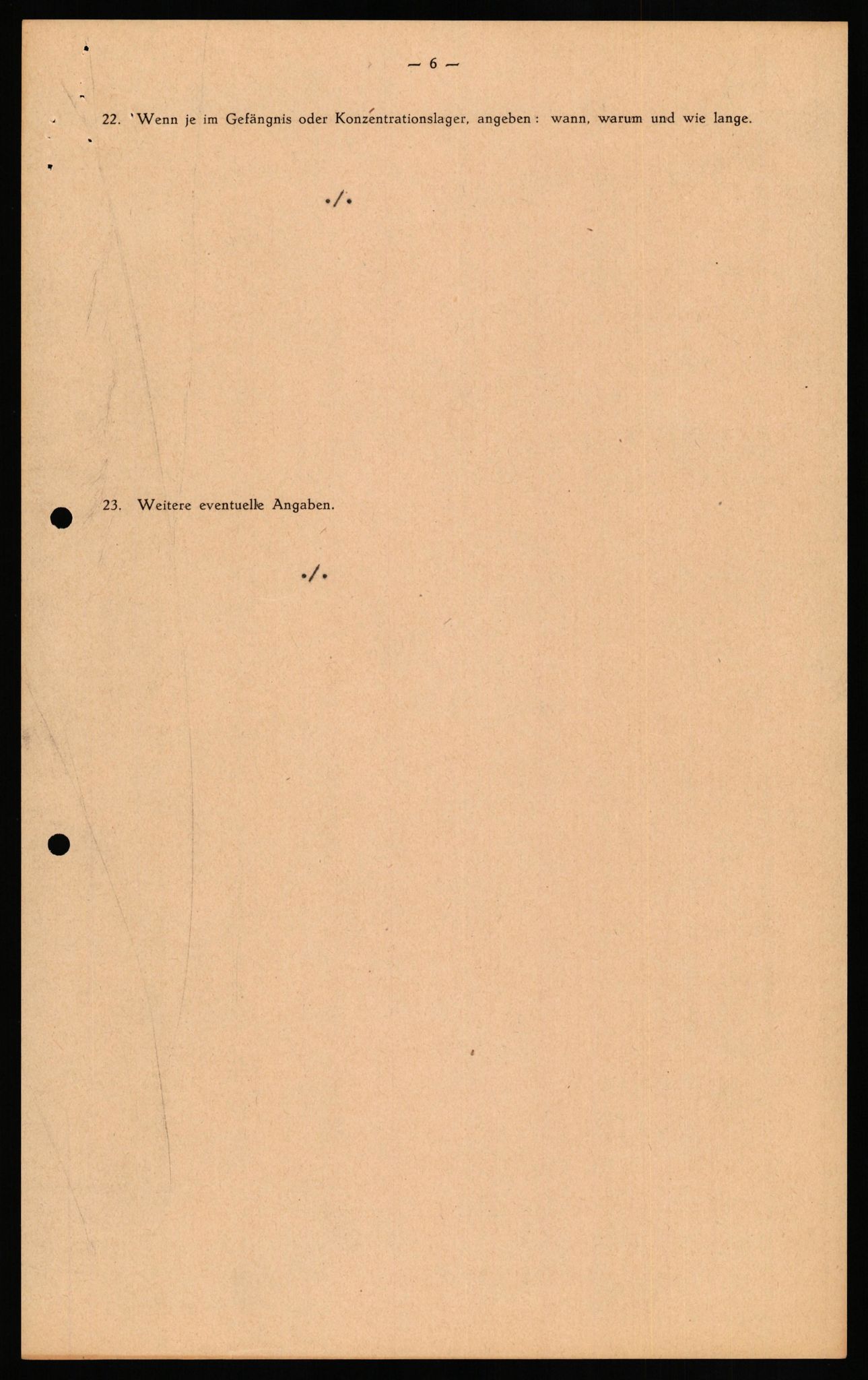 Forsvaret, Forsvarets overkommando II, AV/RA-RAFA-3915/D/Db/L0030: CI Questionaires. Tyske okkupasjonsstyrker i Norge. Tyskere., 1945-1946, s. 16