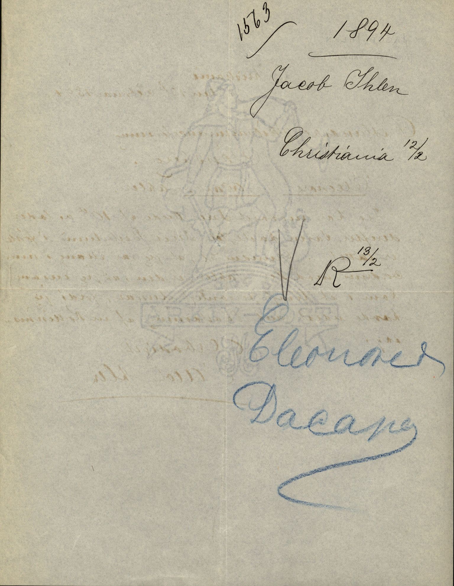 Pa 63 - Østlandske skibsassuranceforening, VEMU/A-1079/G/Ga/L0030/0002: Havaridokumenter / To venner, Emil, Empress, Enterprise, Dacapo, Dato, 1893, s. 77