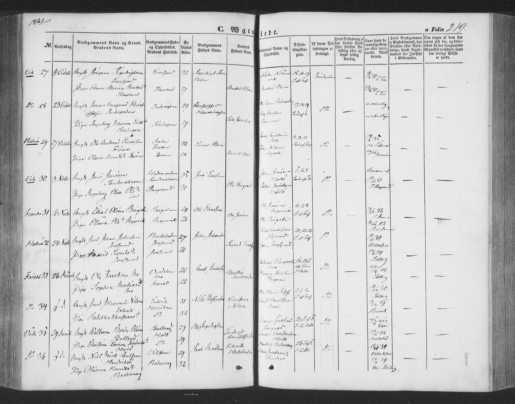 Ministerialprotokoller, klokkerbøker og fødselsregistre - Nord-Trøndelag, AV/SAT-A-1458/773/L0615: Ministerialbok nr. 773A06, 1857-1870, s. 219