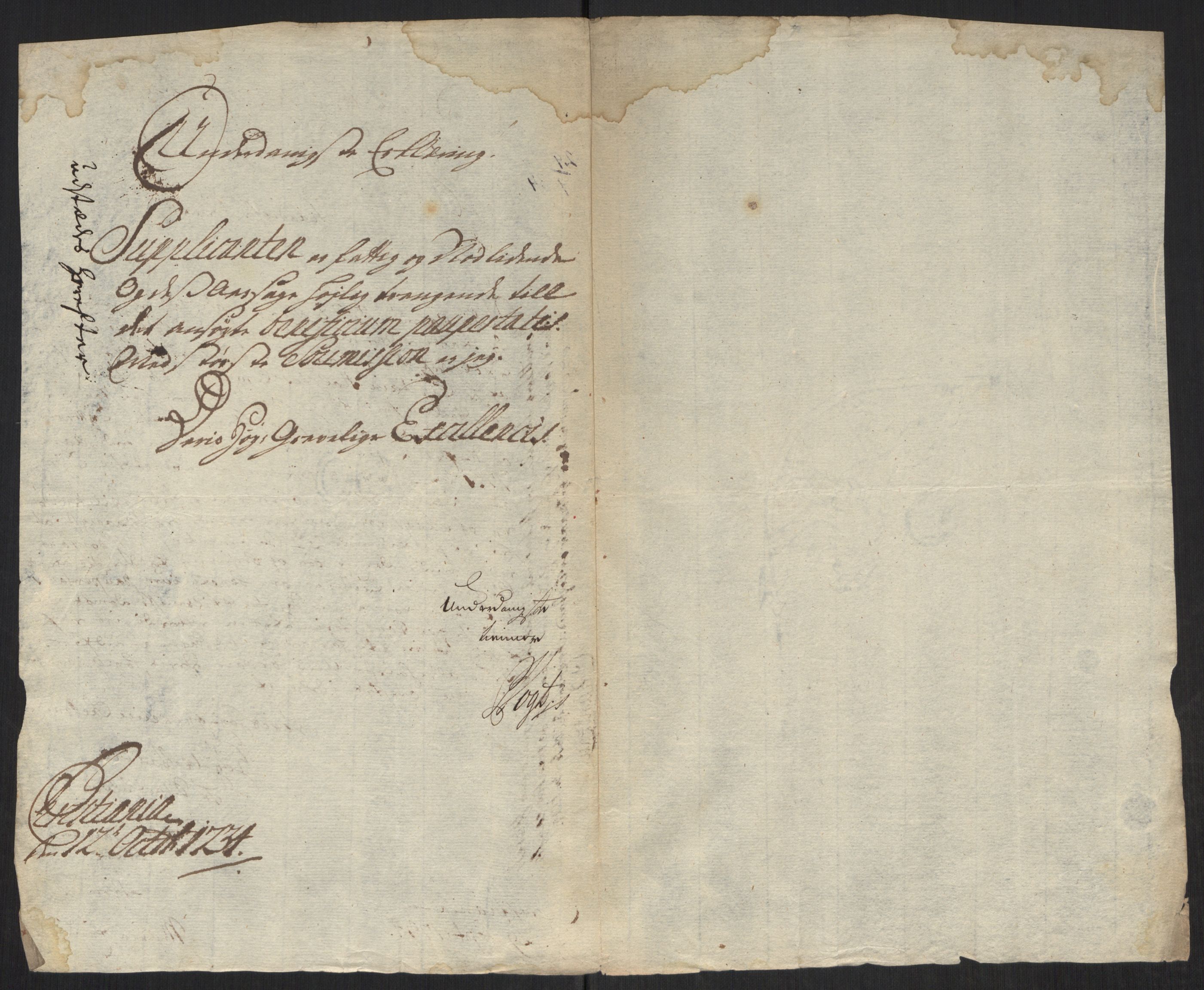 Stattholderembetet 1572-1771, AV/RA-EA-2870/Ef/L0107: Brev fra embetsmenn og andre, 1733-1734, s. 392