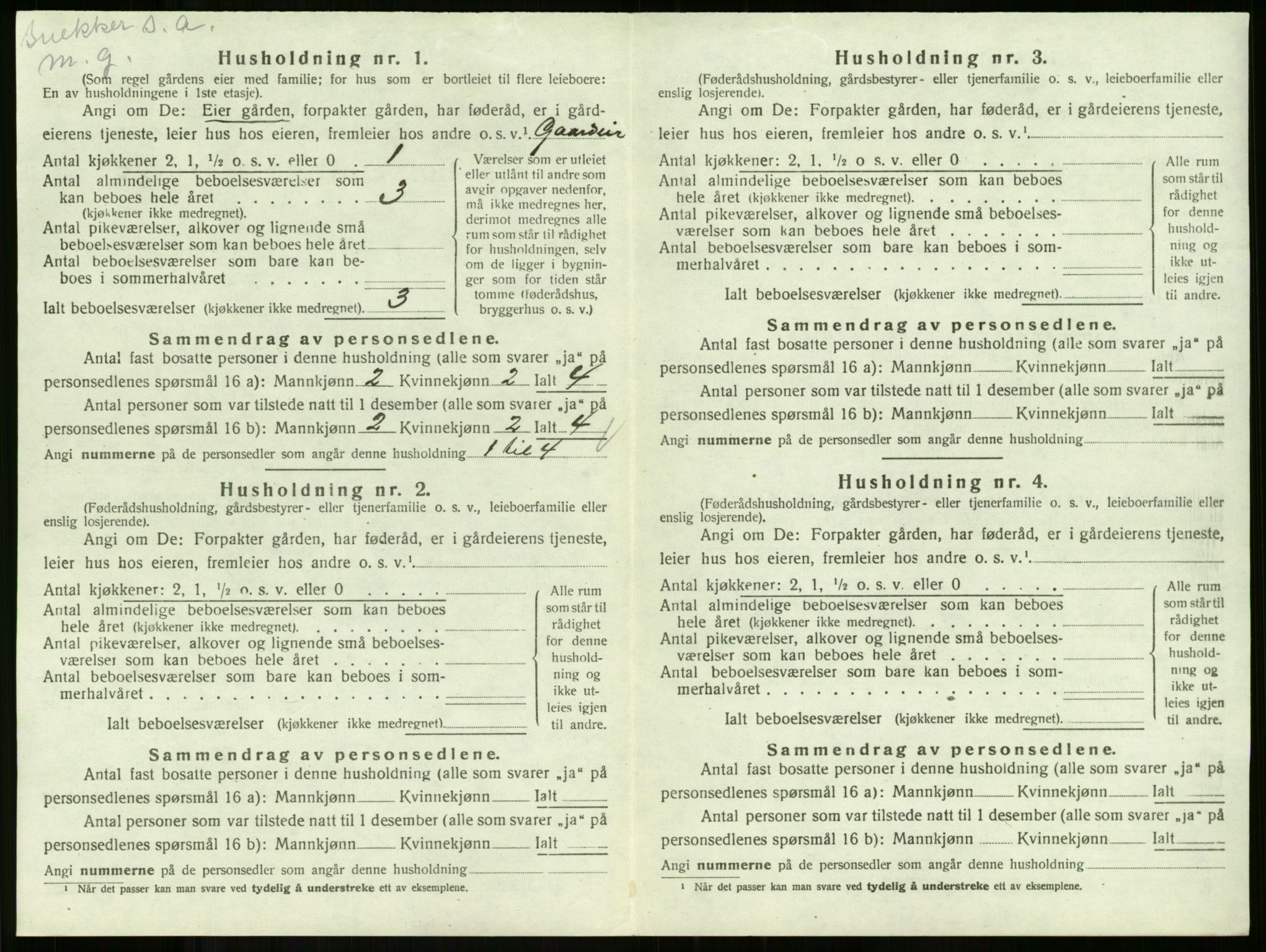 SAKO, Folketelling 1920 for 0719 Andebu herred, 1920, s. 196