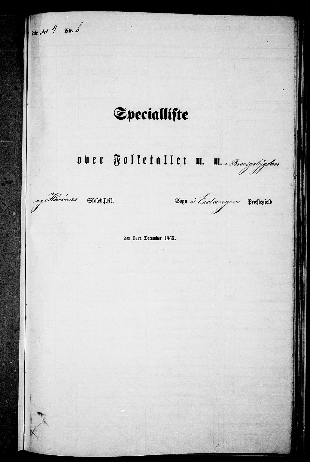 RA, Folketelling 1865 for 0813P Eidanger prestegjeld, 1865, s. 78