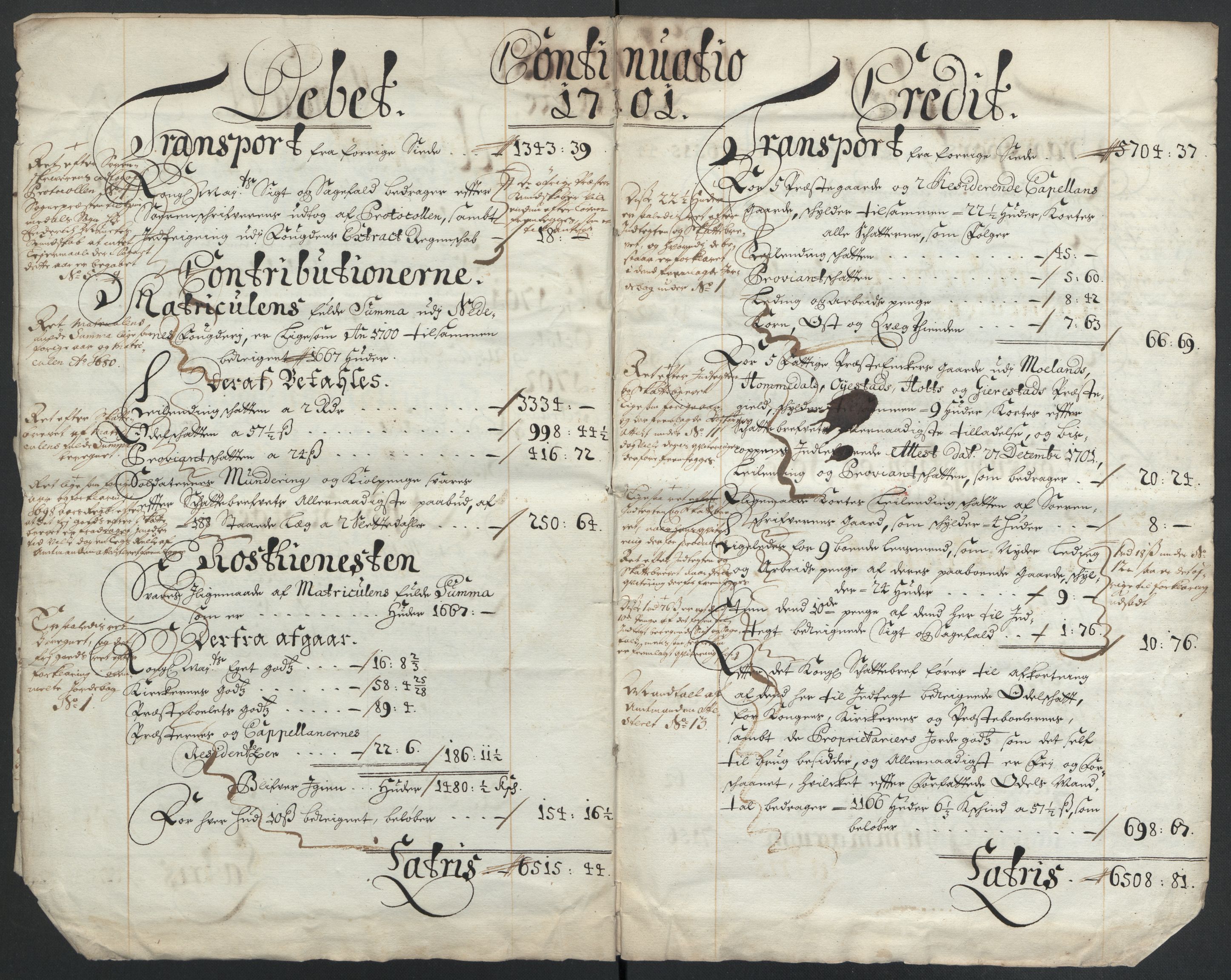 Rentekammeret inntil 1814, Reviderte regnskaper, Fogderegnskap, AV/RA-EA-4092/R39/L2315: Fogderegnskap Nedenes, 1700-1701, s. 216