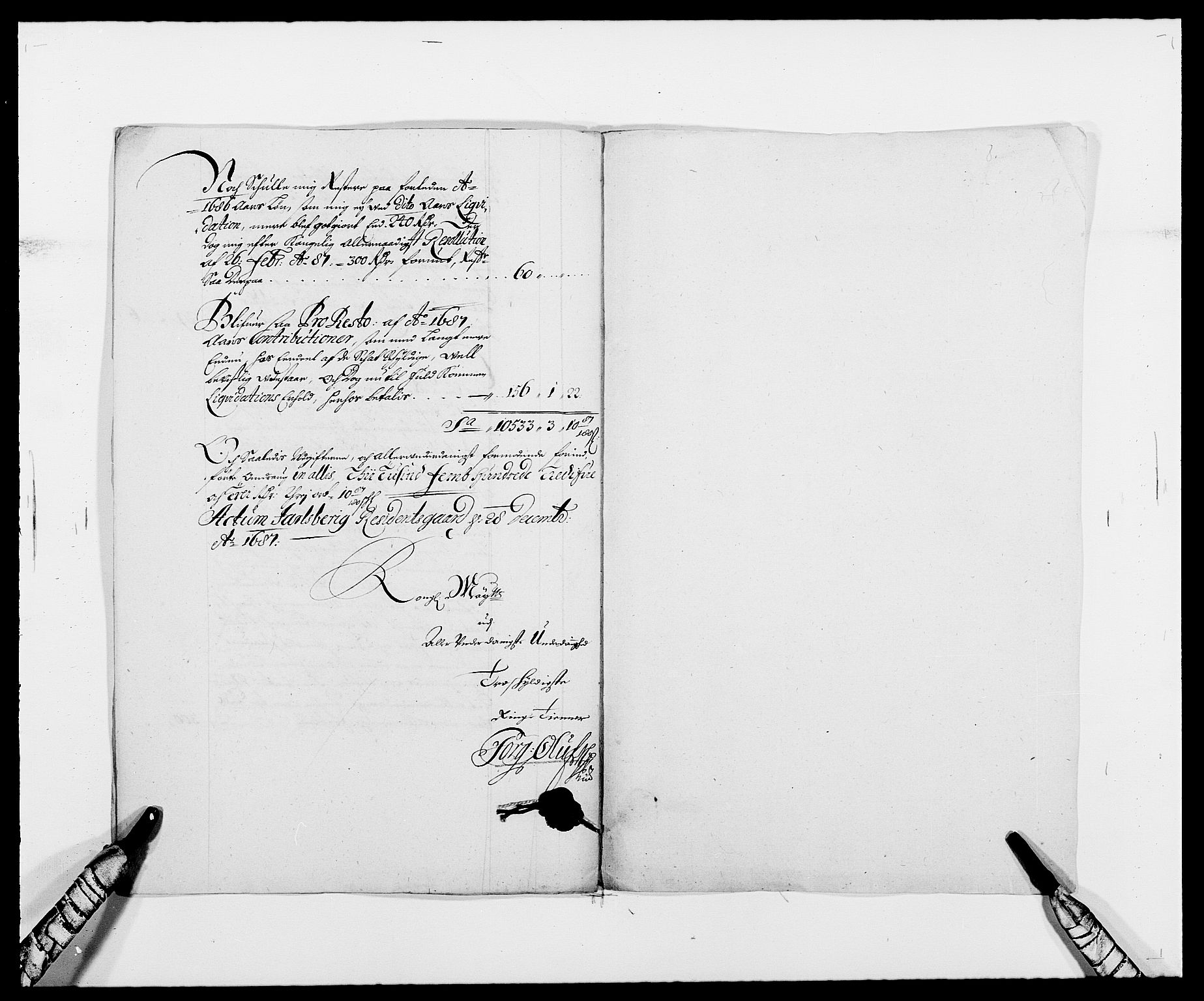 Rentekammeret inntil 1814, Reviderte regnskaper, Fogderegnskap, RA/EA-4092/R32/L1858: Fogderegnskap Jarlsberg grevskap, 1686-1690, s. 6