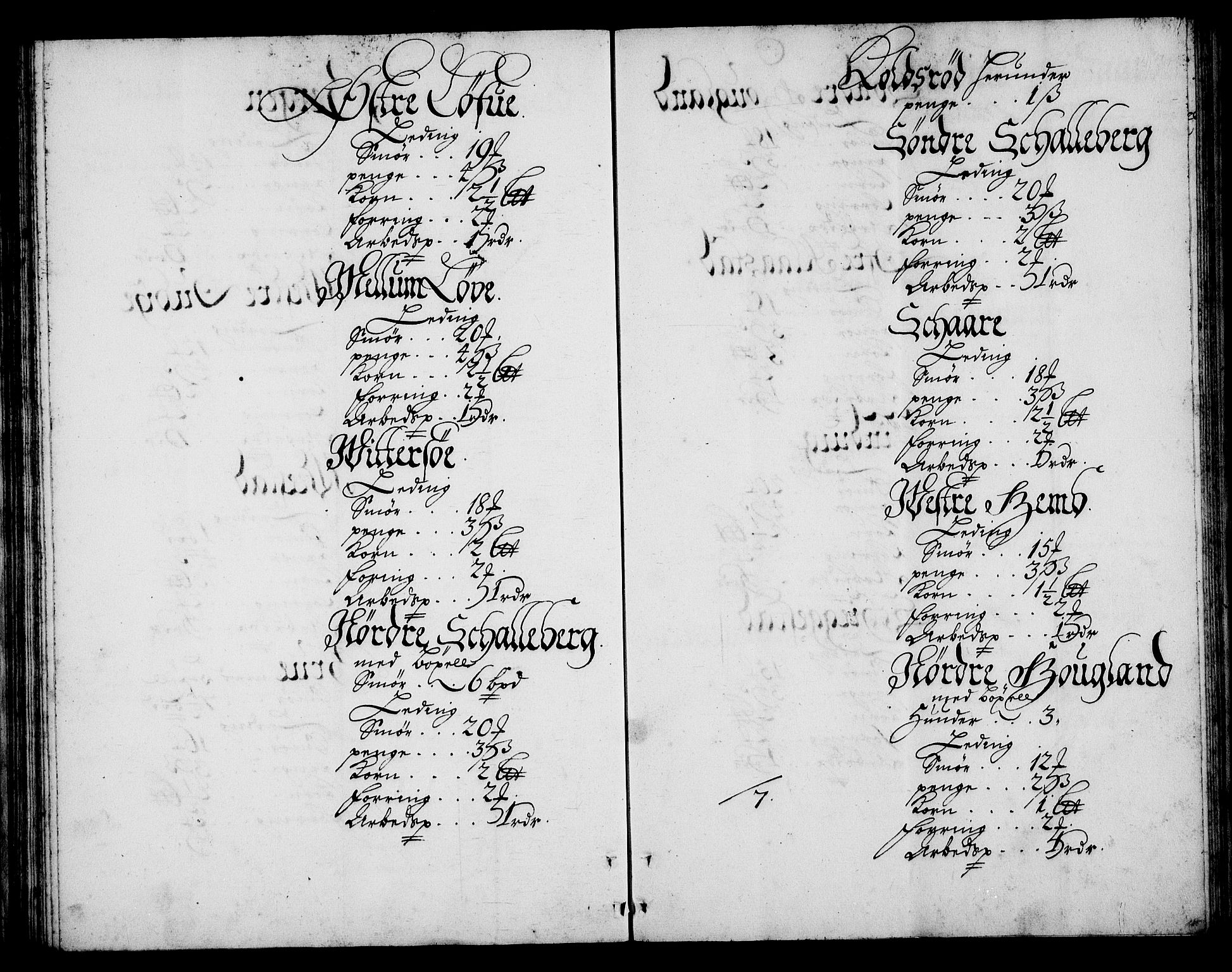 Rentekammeret inntil 1814, Realistisk ordnet avdeling, AV/RA-EA-4070/N/Na/L0003/0007: [XI h]: Tønsbergs amt og Larvik grevskaps jordebøker: / Larvik grevskaps jordebok, 1692