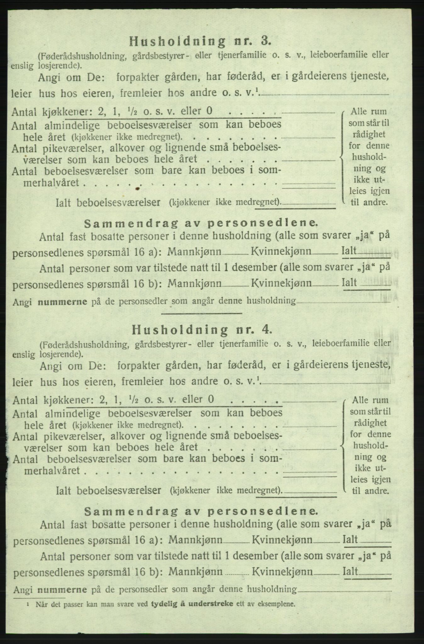 SAB, Folketelling 1920 for 1226 Strandebarm herred, 1920, s. 1030