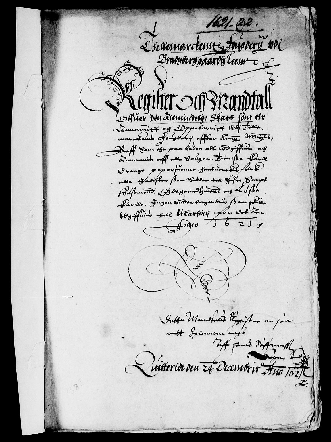 Rentekammeret inntil 1814, Reviderte regnskaper, Lensregnskaper, RA/EA-5023/R/Rb/Rbp/L0007: Bratsberg len, 1621-1623