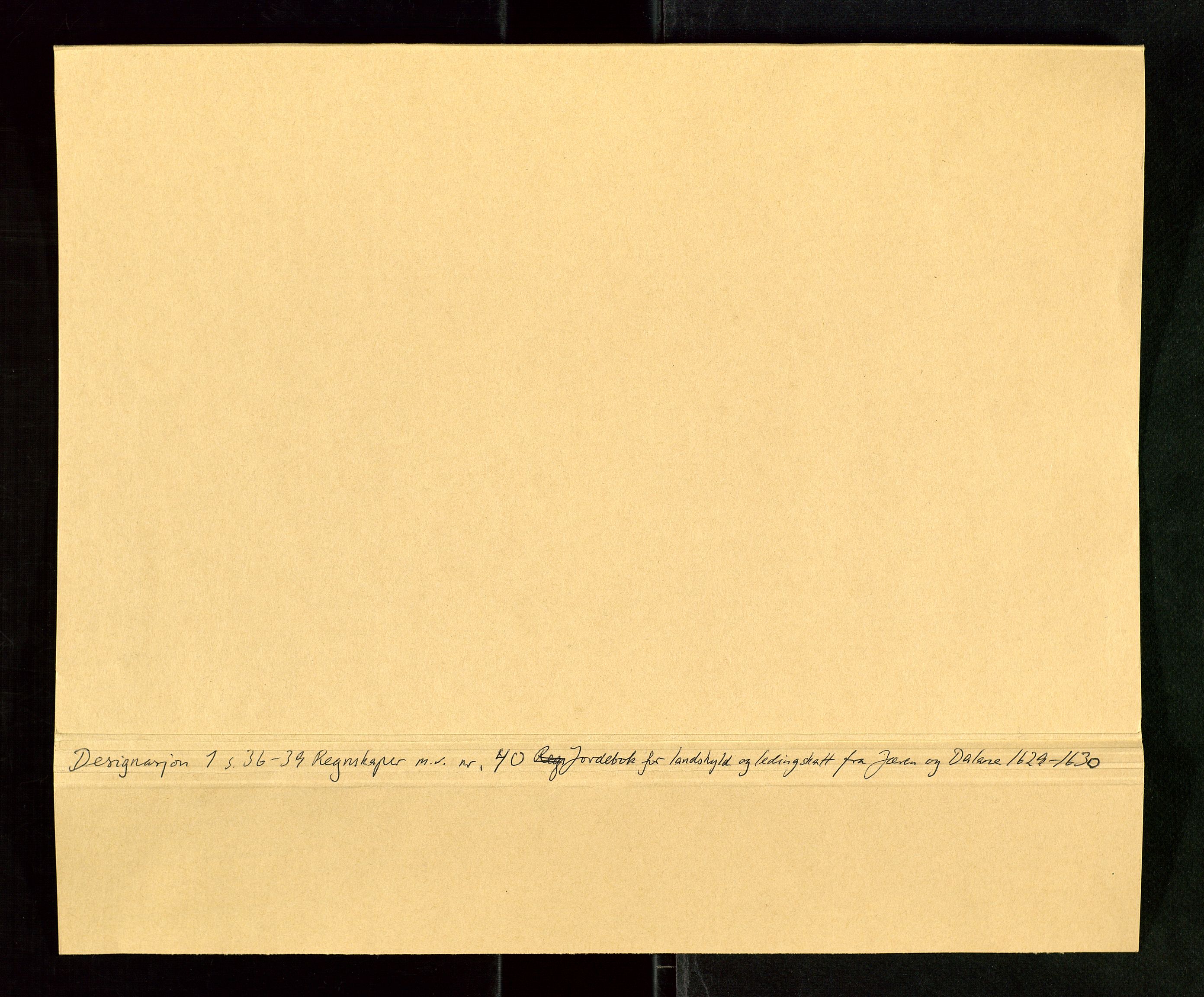 Stavanger len, AV/SAST-A-101870/Ob/L0022: Diverse, 1625-1641, s. 1