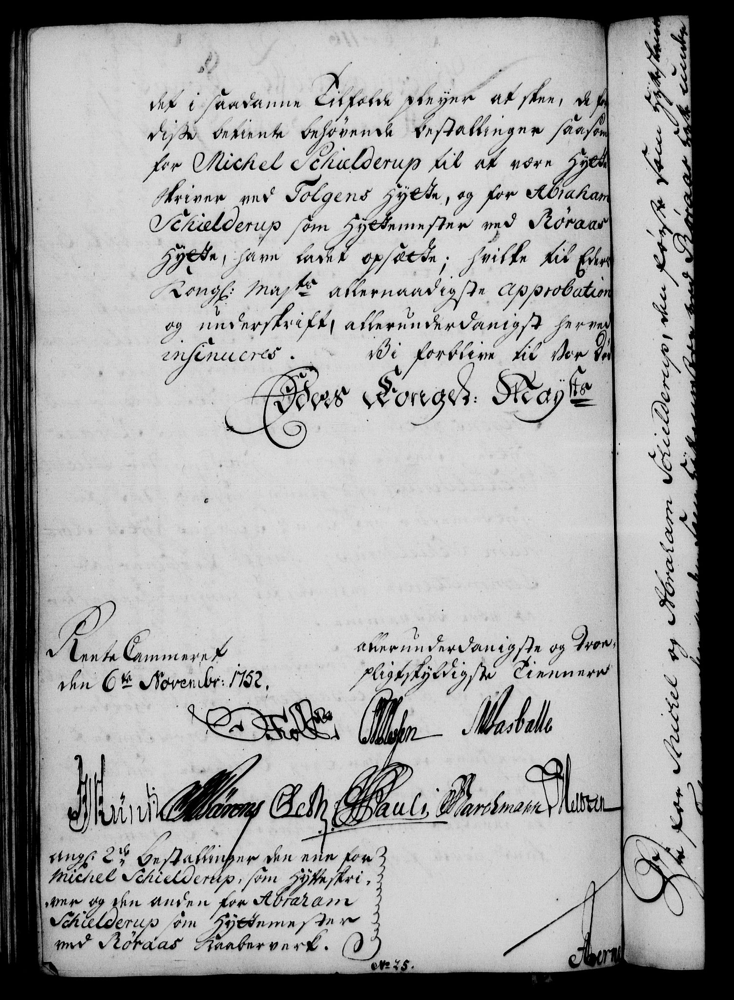 Rentekammeret, Kammerkanselliet, RA/EA-3111/G/Gf/Gfa/L0034: Norsk relasjons- og resolusjonsprotokoll (merket RK 52.34), 1752, s. 626