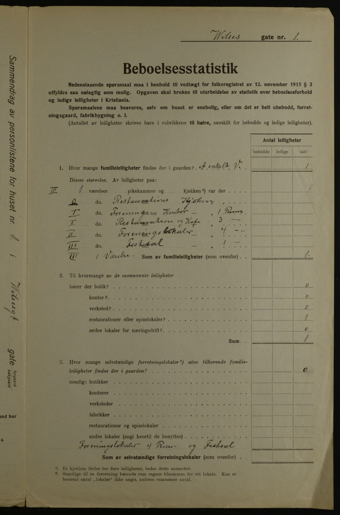 OBA, Kommunal folketelling 1.12.1923 for Kristiania, 1923, s. 141524