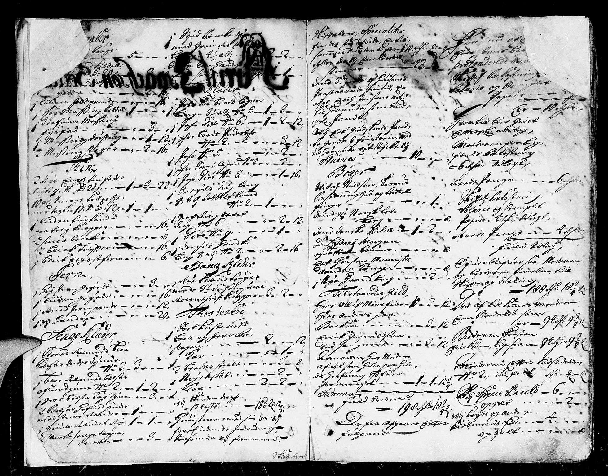 Nedenes sorenskriveri før 1824, SAK/1221-0007/H/Hc/L0002: Skifteprotokoll med register nr 2, 1698-1701, s. 1b-2a