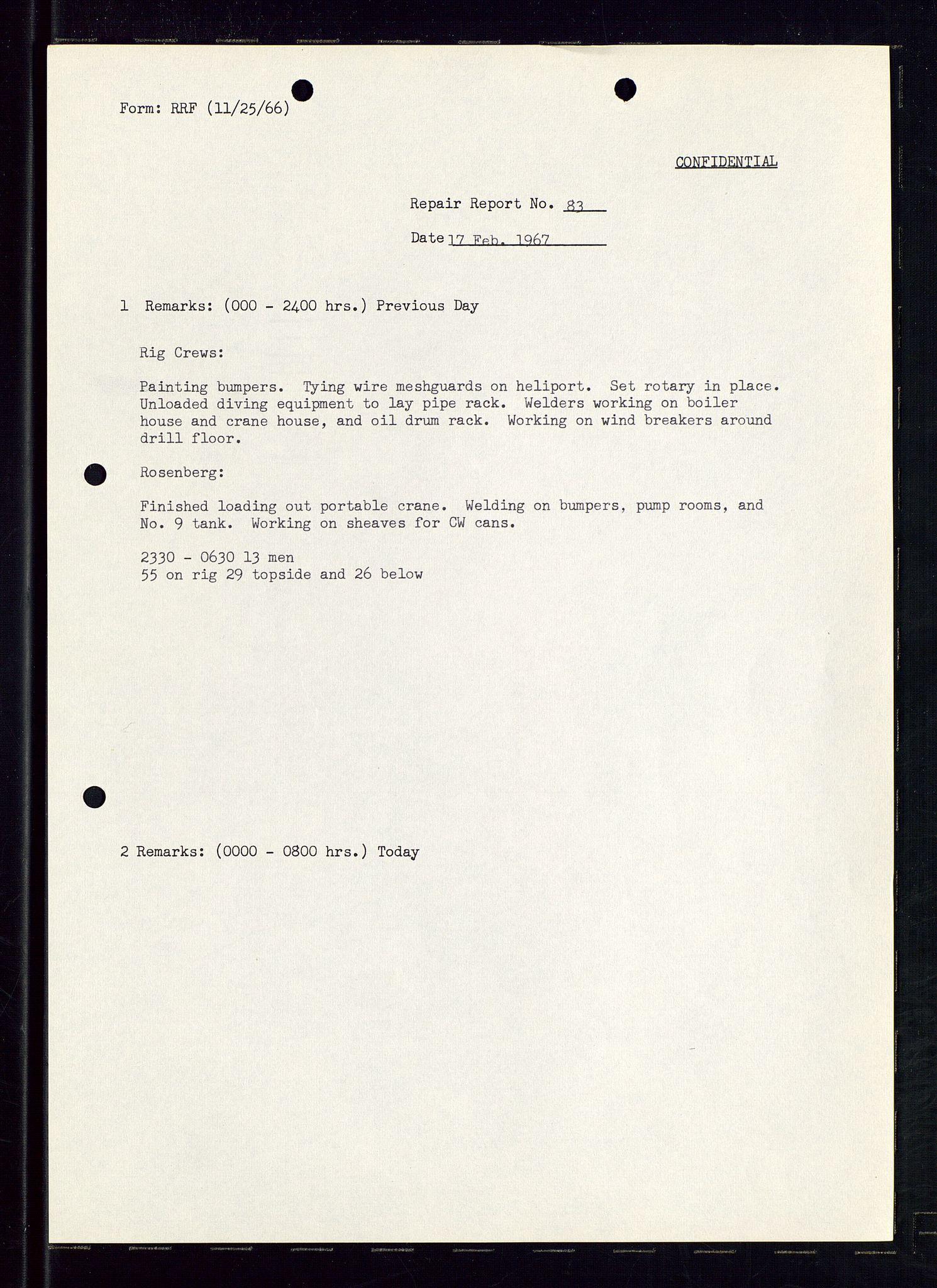 Pa 1512 - Esso Exploration and Production Norway Inc., AV/SAST-A-101917/E/Ea/L0012: Well 25/11-1 og Well 25/10-3, 1966-1967, s. 11