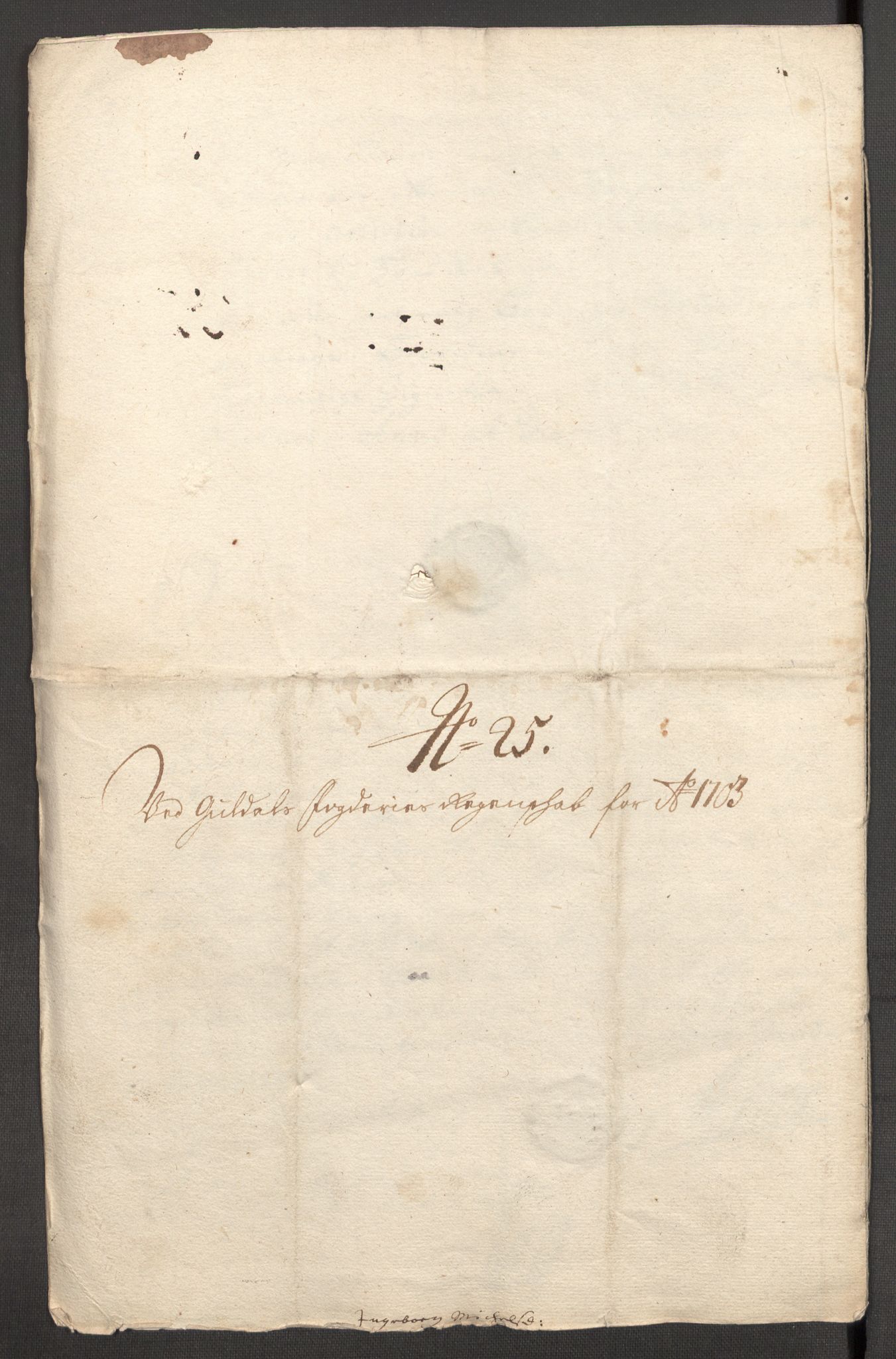 Rentekammeret inntil 1814, Reviderte regnskaper, Fogderegnskap, RA/EA-4092/R60/L3953: Fogderegnskap Orkdal og Gauldal, 1703, s. 414