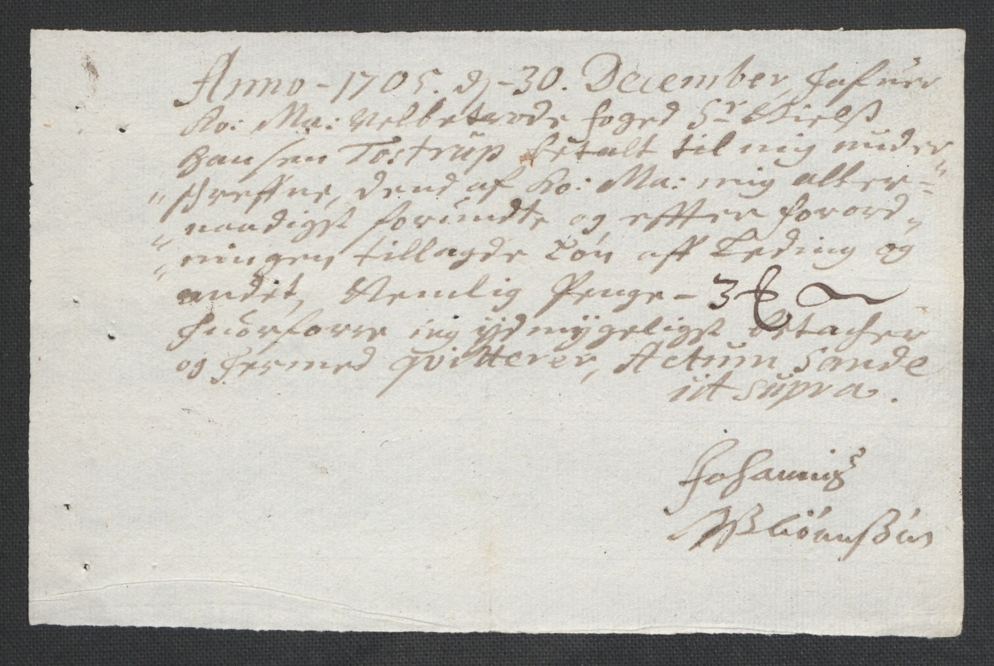 Rentekammeret inntil 1814, Reviderte regnskaper, Fogderegnskap, AV/RA-EA-4092/R43/L2551: Fogderegnskap Lista og Mandal, 1705-1709, s. 74