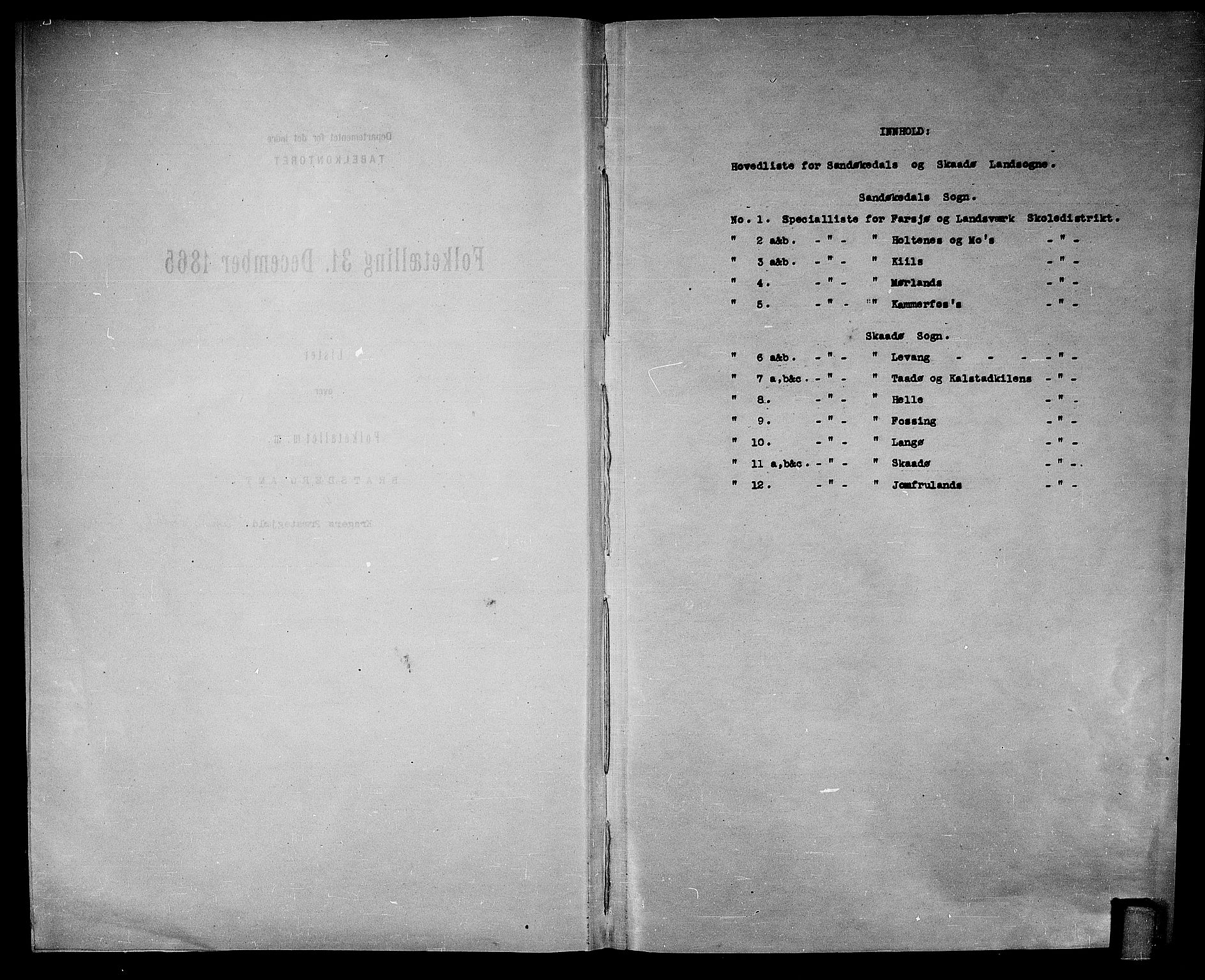 RA, Folketelling 1865 for 0816L Kragerø prestegjeld, Sannidal sokn og Skåtøy sokn, 1865, s. 4