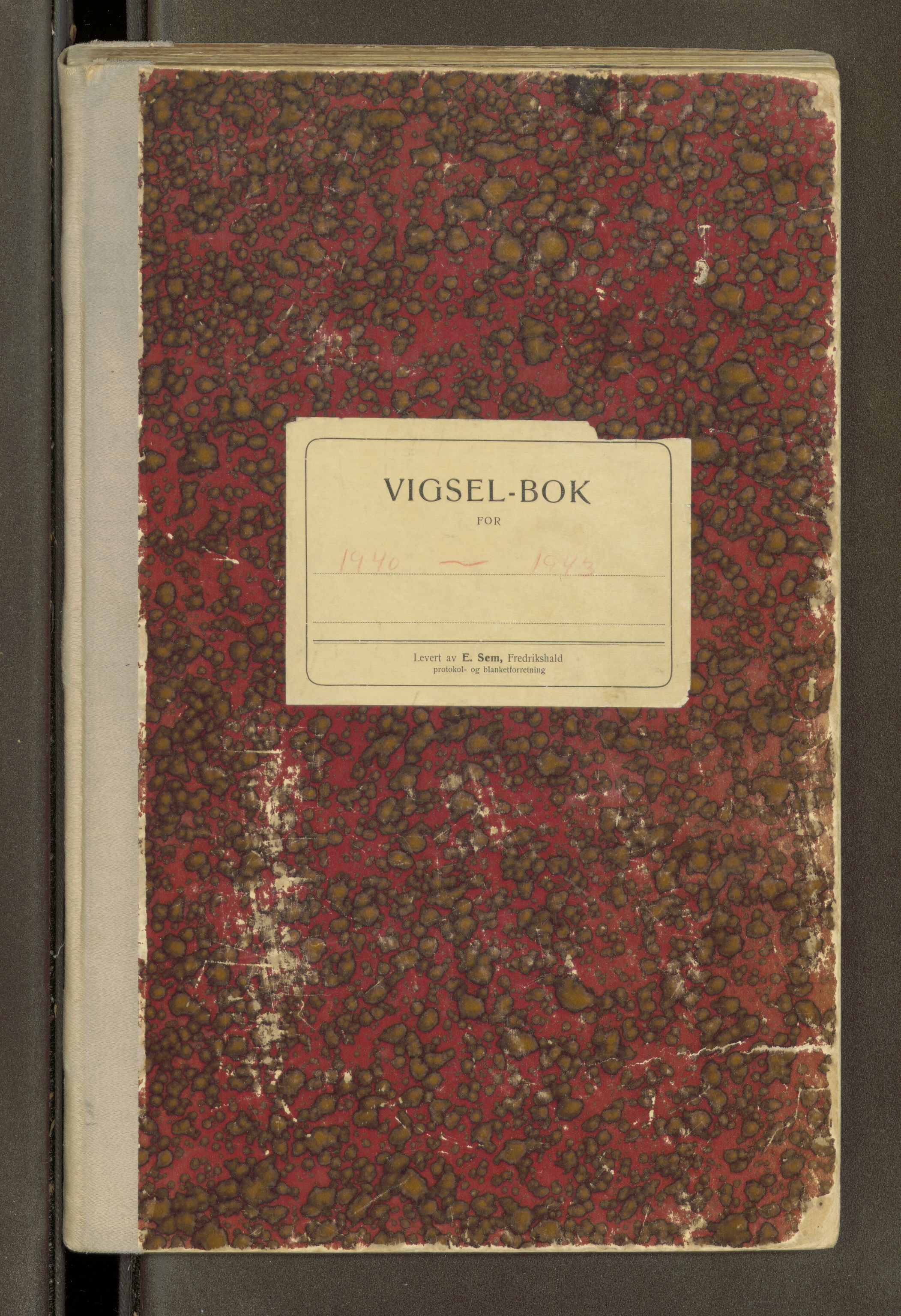 Namdal sorenskriveri, AV/SAT-A-4133/1/6/6D/L0001: Vigselbøker, 1940-1948