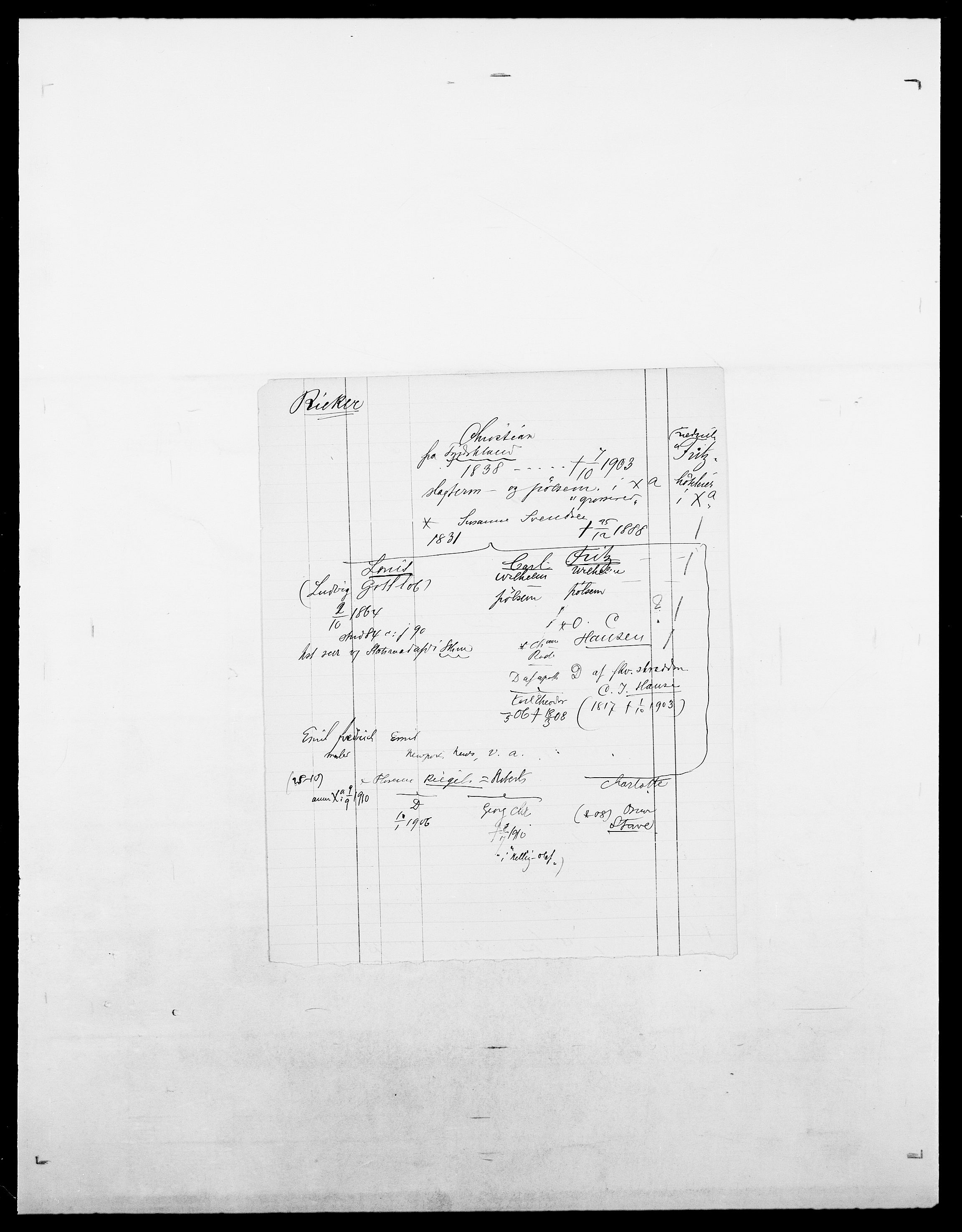 Delgobe, Charles Antoine - samling, SAO/PAO-0038/D/Da/L0032: Rabakovsky - Rivertz, s. 559