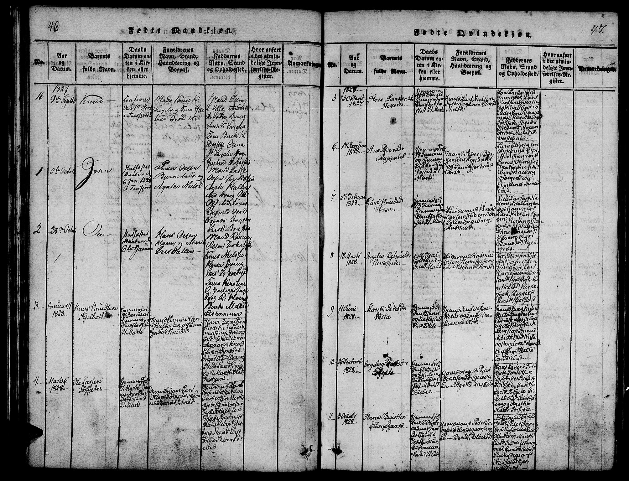 Ministerialprotokoller, klokkerbøker og fødselsregistre - Møre og Romsdal, SAT/A-1454/541/L0544: Ministerialbok nr. 541A01, 1818-1847, s. 46-47