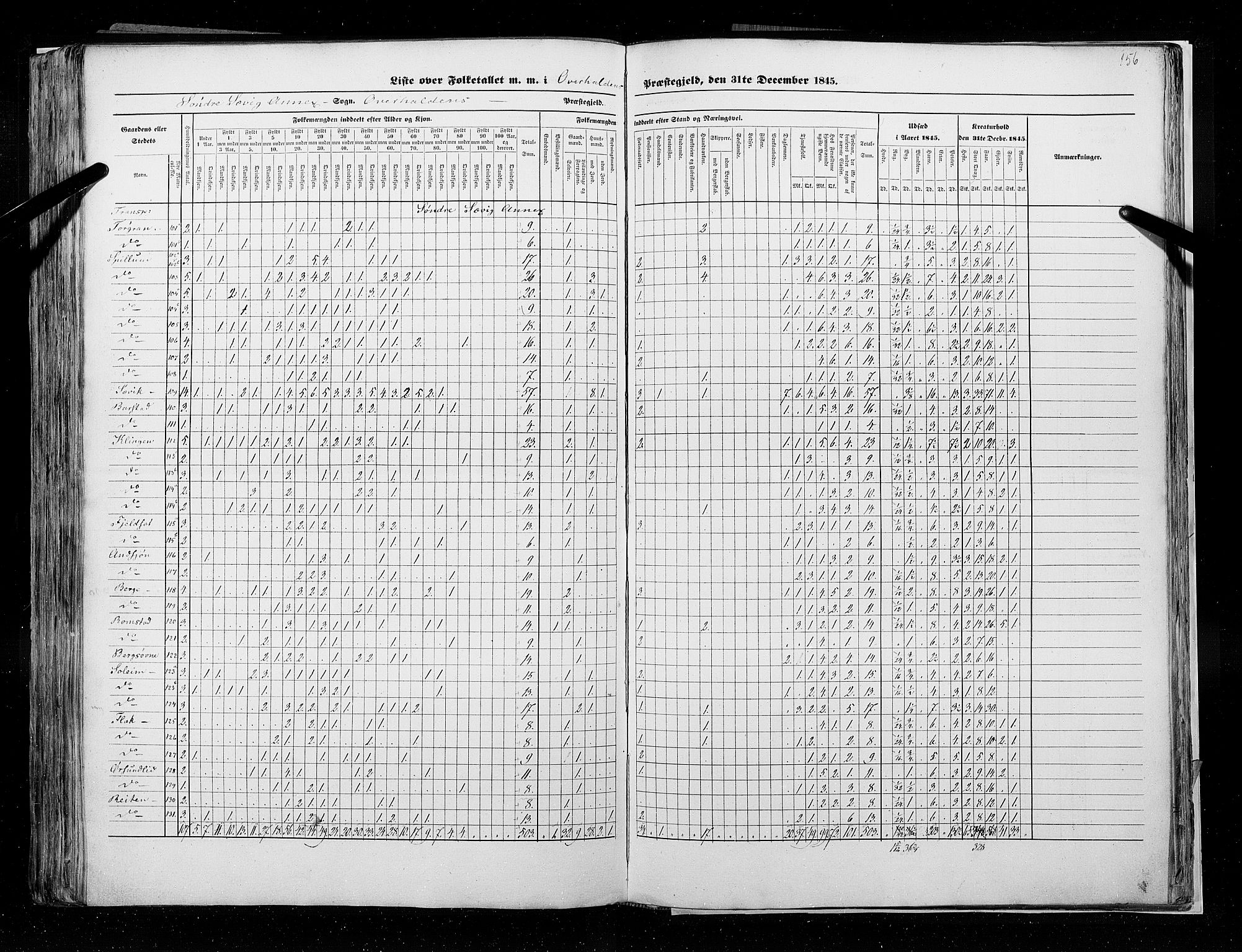 RA, Folketellingen 1845, bind 9A: Nordre Trondhjems amt, 1845, s. 156