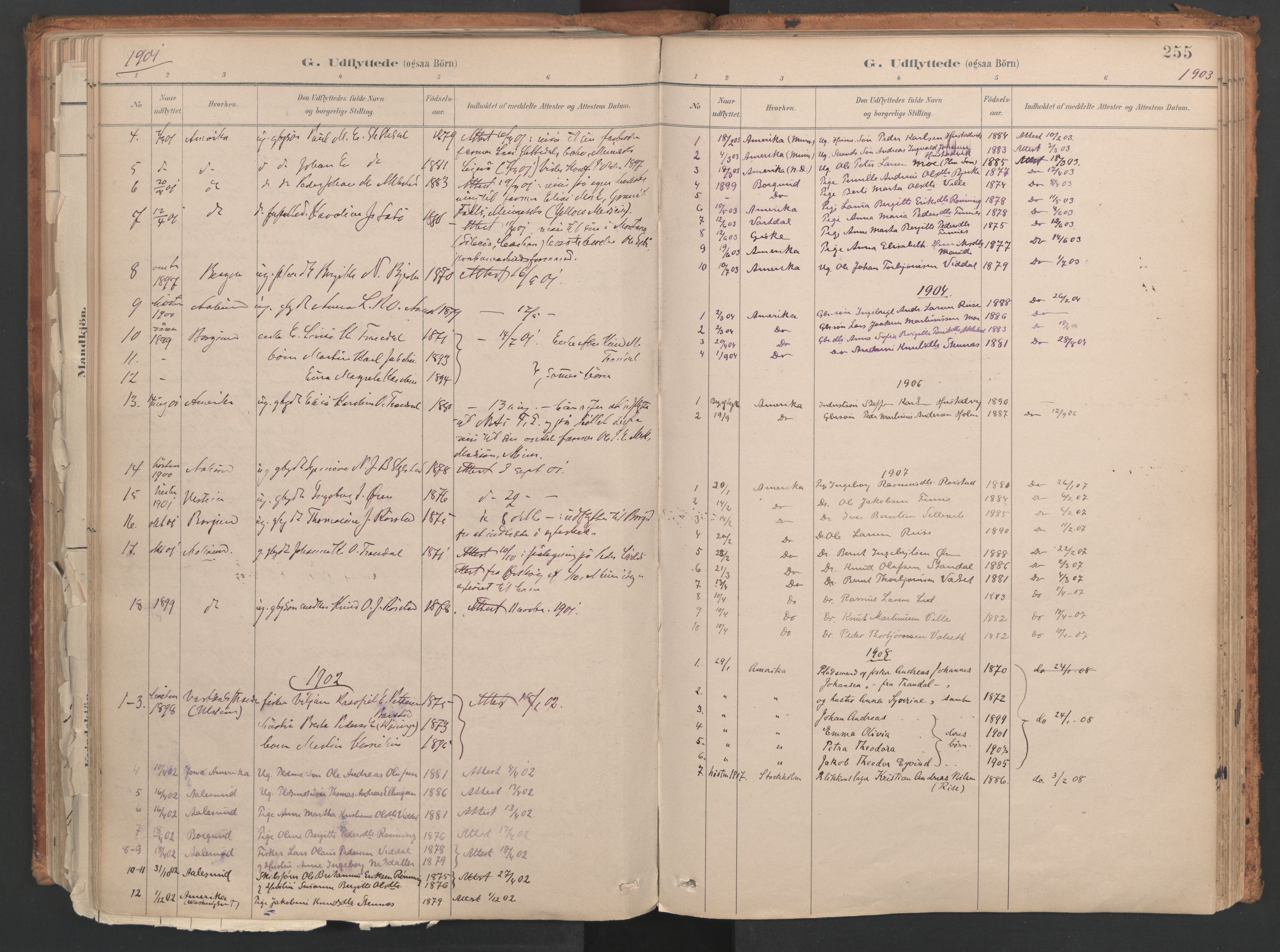 Ministerialprotokoller, klokkerbøker og fødselsregistre - Møre og Romsdal, SAT/A-1454/515/L0211: Ministerialbok nr. 515A07, 1886-1910, s. 255