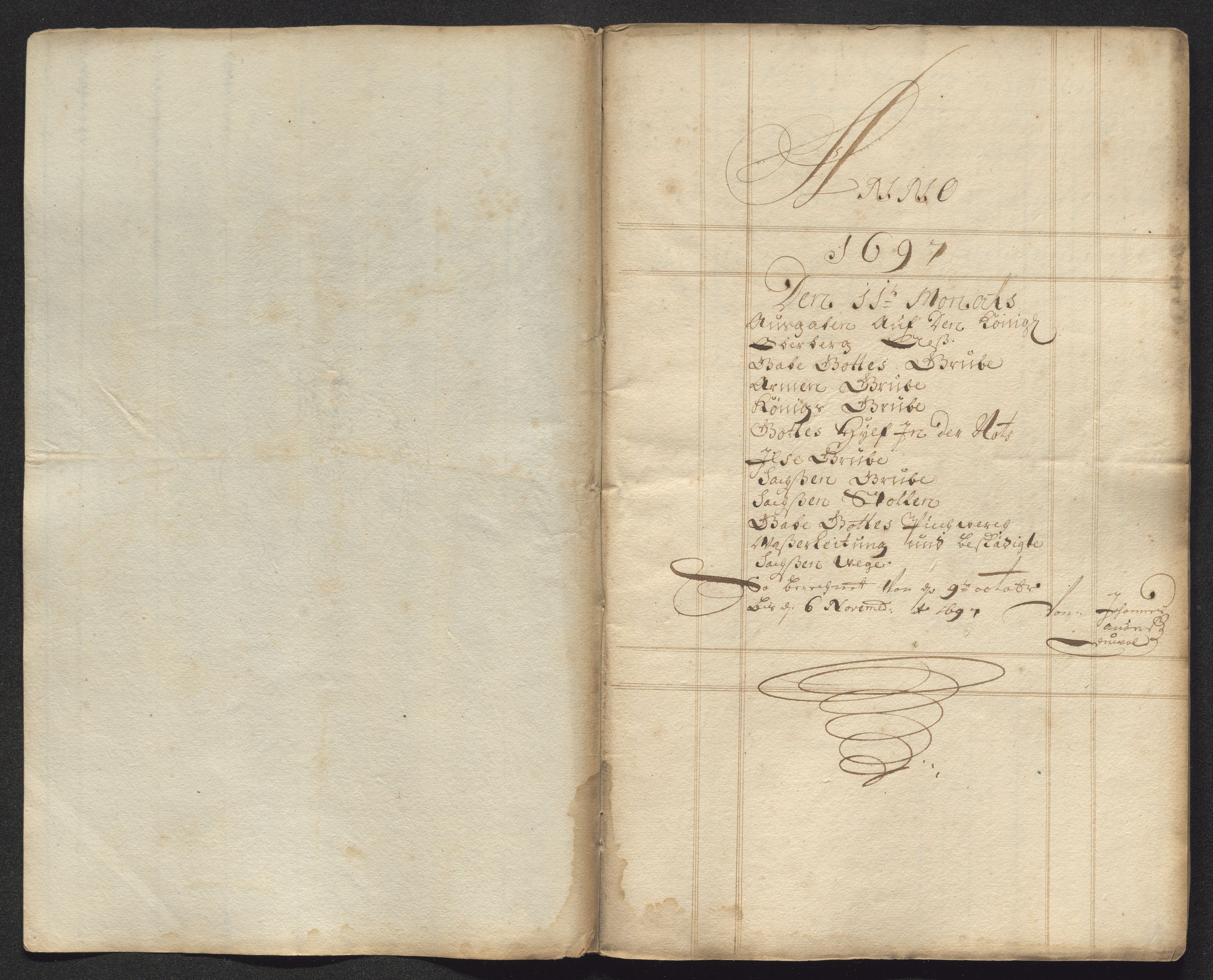 Kongsberg Sølvverk 1623-1816, AV/SAKO-EA-3135/001/D/Dc/Dcd/L0072: Utgiftsregnskap for gruver m.m., 1697, s. 565