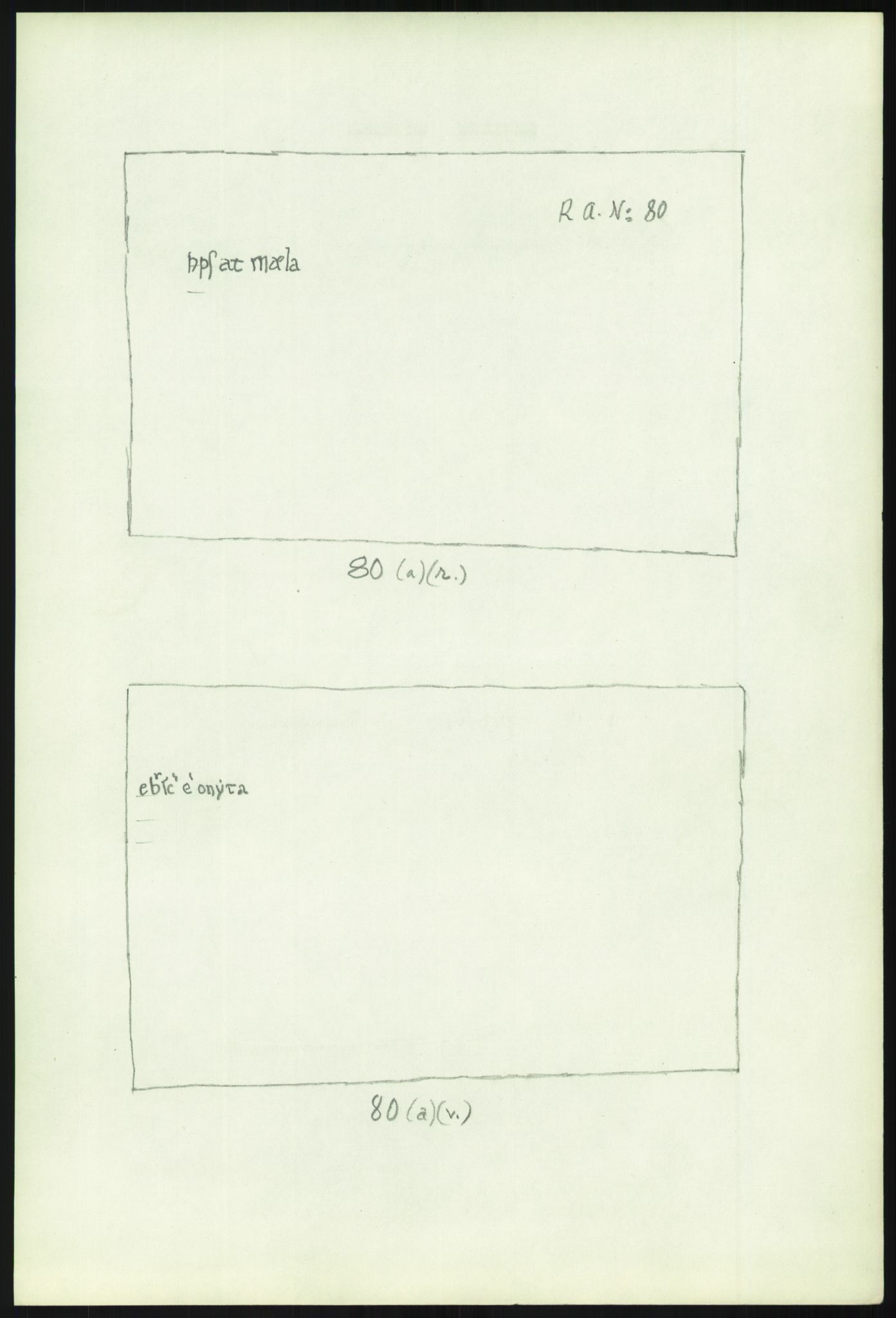 Riksarkivet, AV/RA-S-1577/E/Eb/L0597: Utgivelse av gammelnorske membranfragmenter ved førstearkivar Thorsten Eken, s. 306
