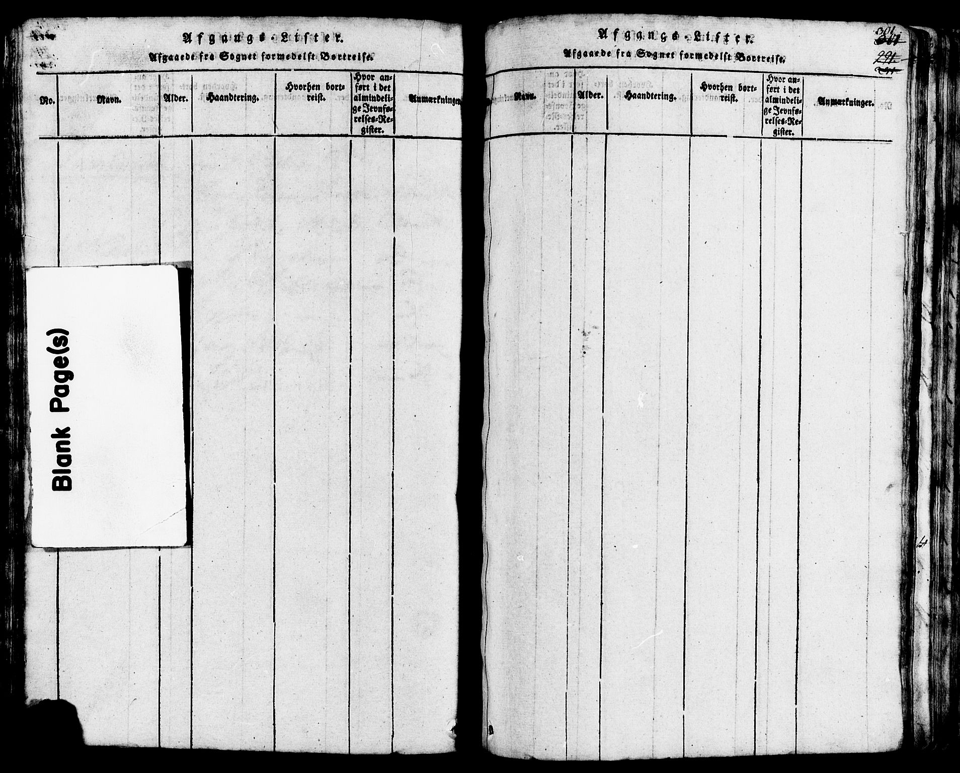 Lund sokneprestkontor, AV/SAST-A-101809/S07/L0002: Klokkerbok nr. B 2, 1816-1832, s. 301