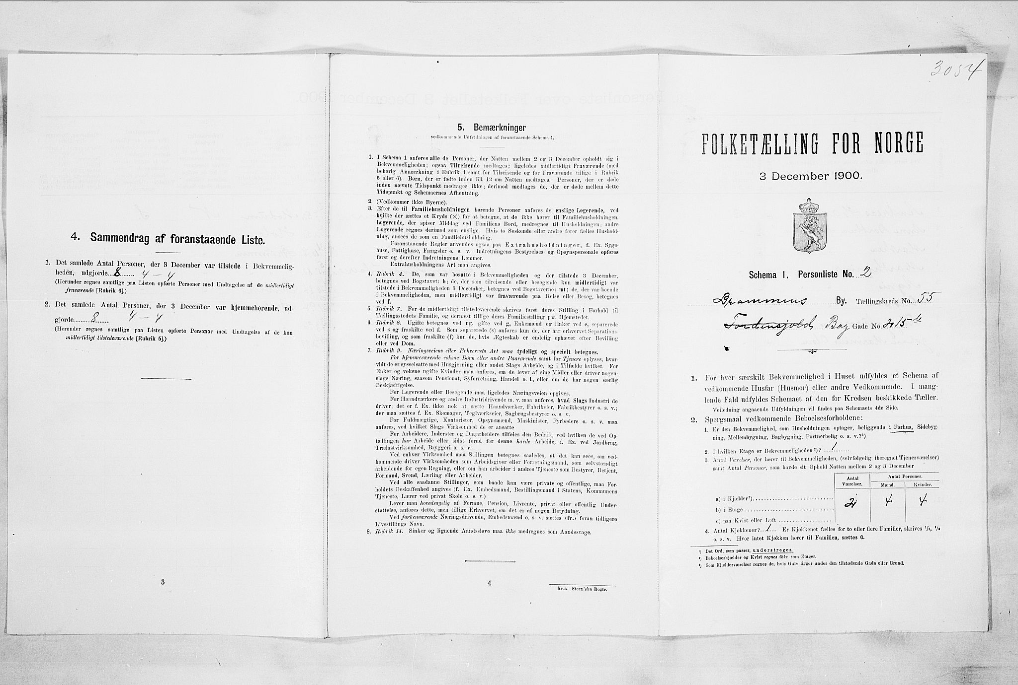 RA, Folketelling 1900 for 0602 Drammen kjøpstad, 1900, s. 9670