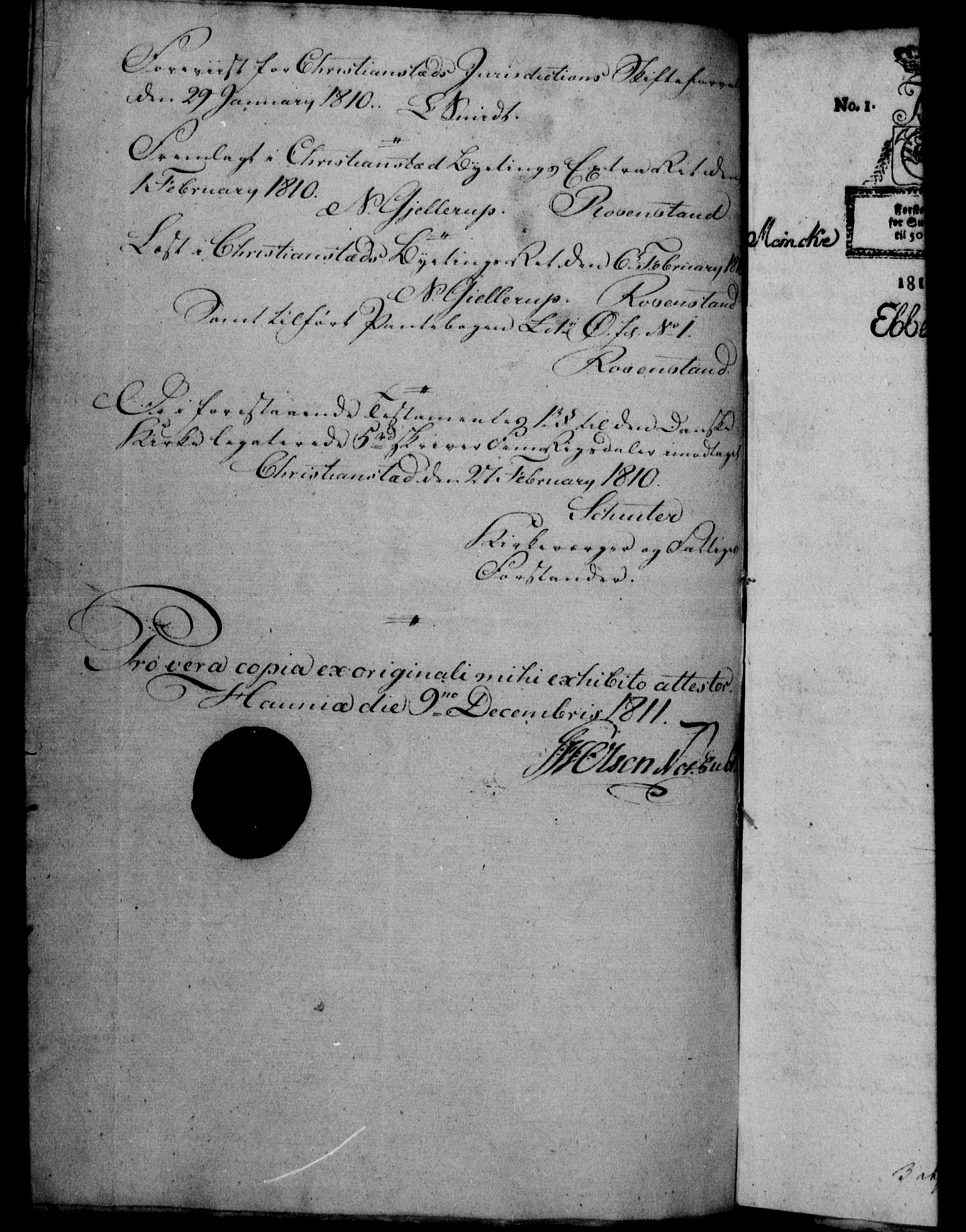 Danske Kanselli 1800-1814, RA/EA-3024/H/Hf/Hfb/Hfba/L0005: Registranter, 1811-1814, s. 135b