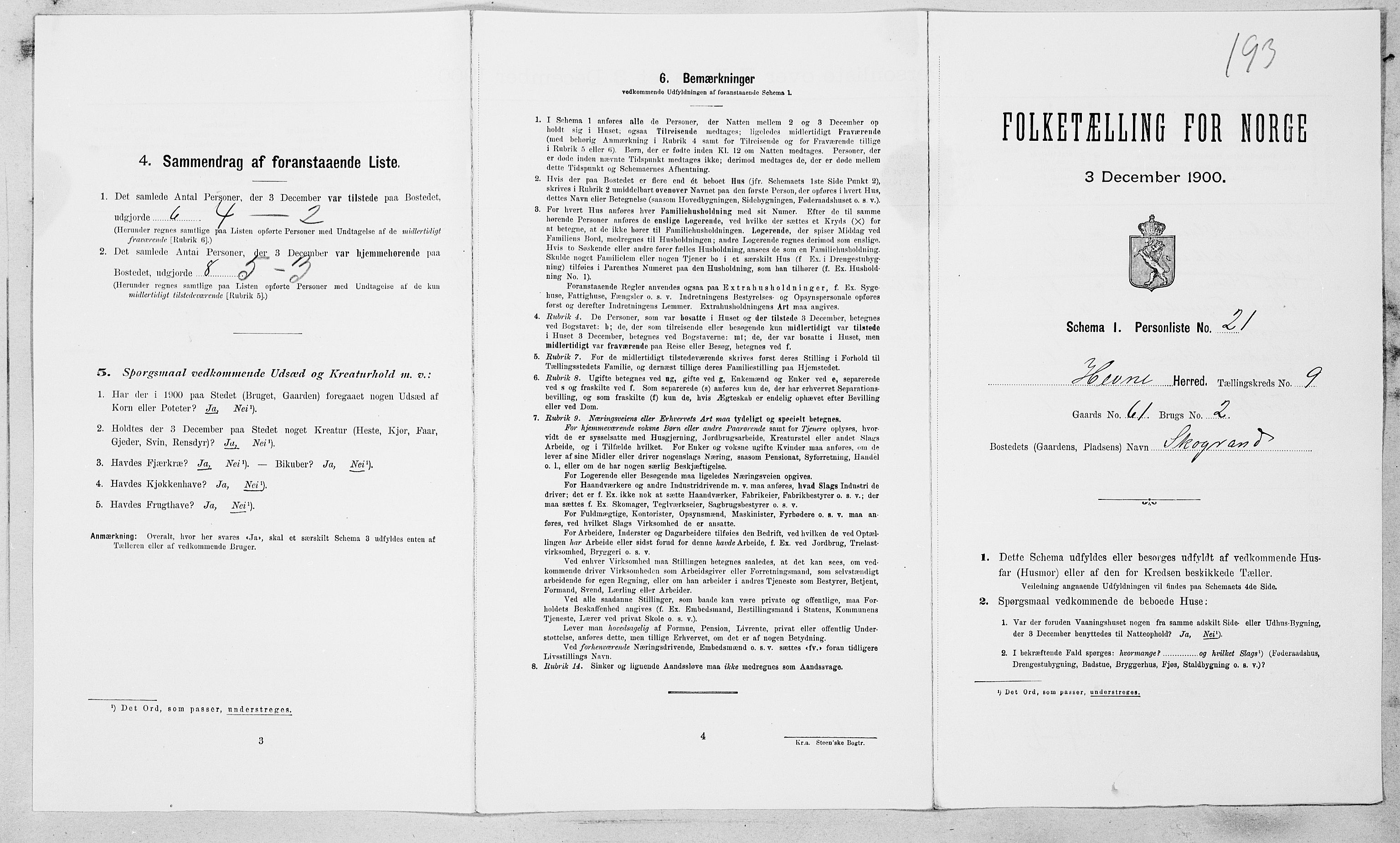 SAT, Folketelling 1900 for 1612 Hemne herred, 1900, s. 1113
