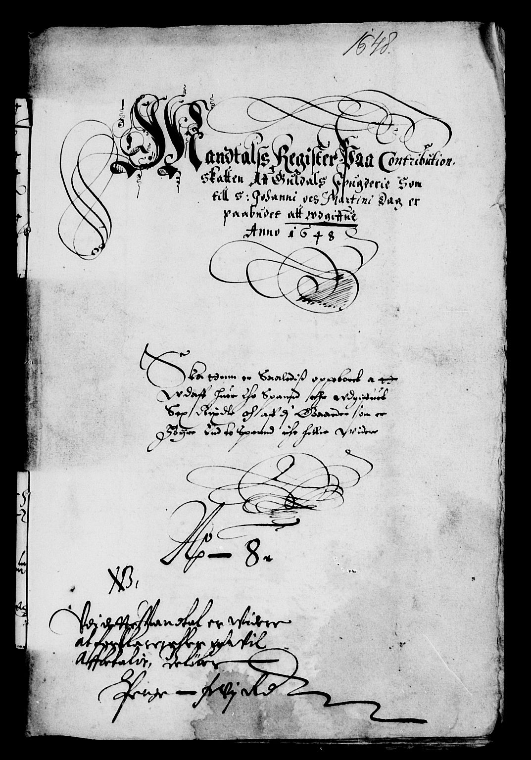 Rentekammeret inntil 1814, Reviderte regnskaper, Lensregnskaper, RA/EA-5023/R/Rb/Rbw/L0094: Trondheim len, 1648-1650