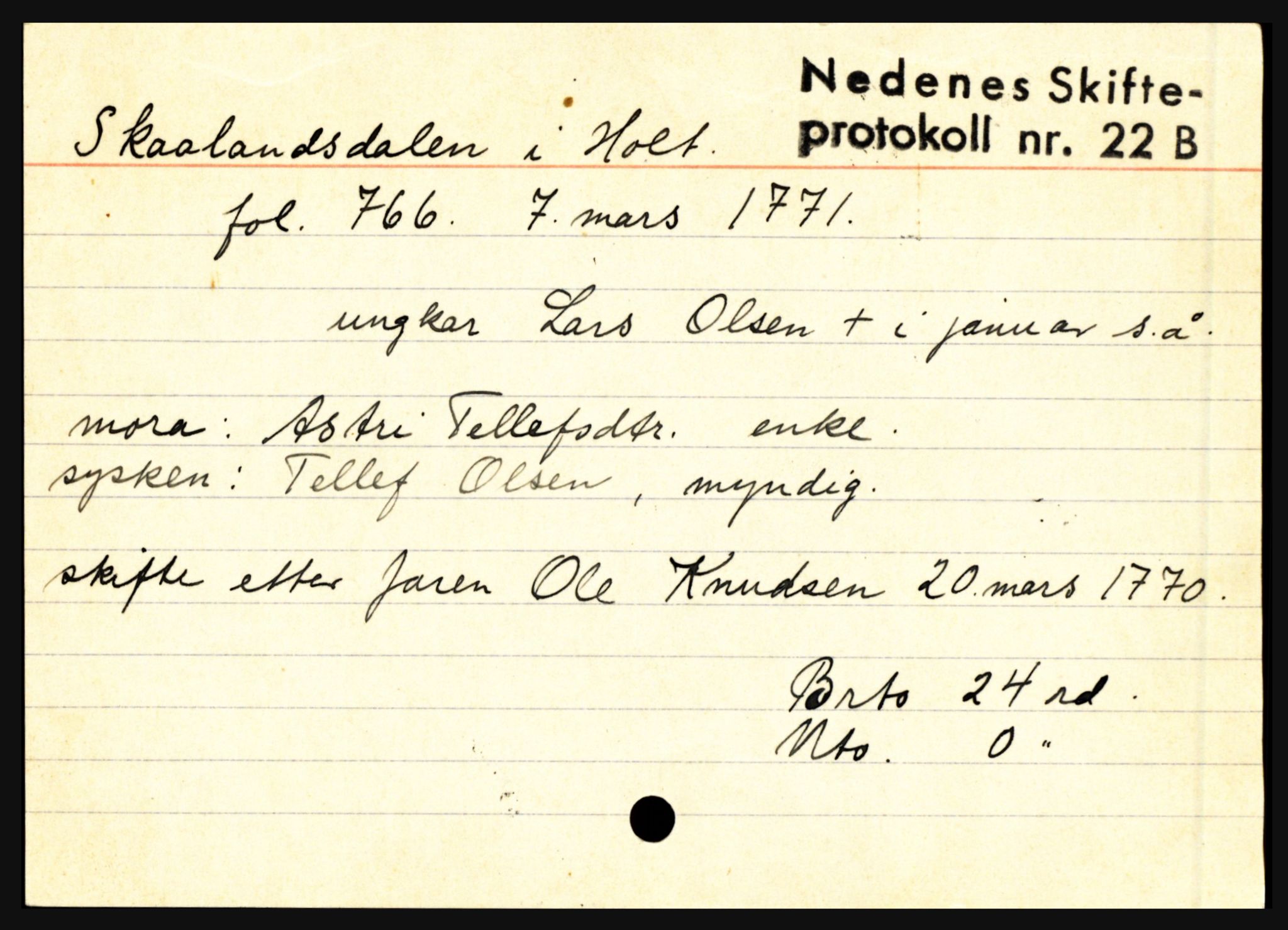 Nedenes sorenskriveri før 1824, AV/SAK-1221-0007/H, s. 27291