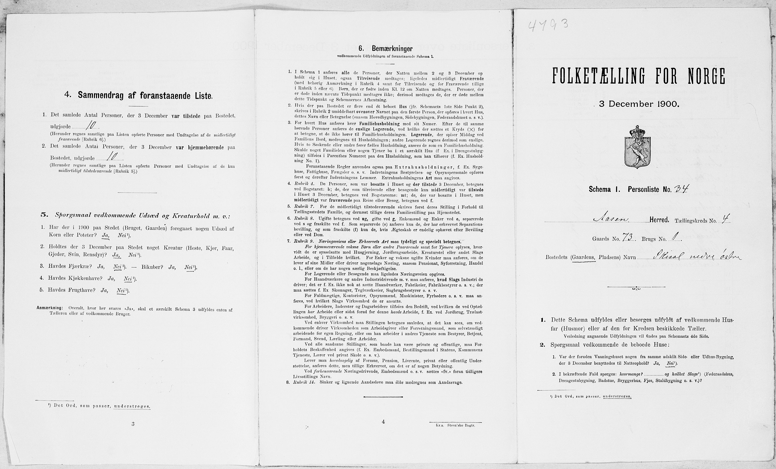 SAT, Folketelling 1900 for 1716 Åsen herred, 1900, s. 482