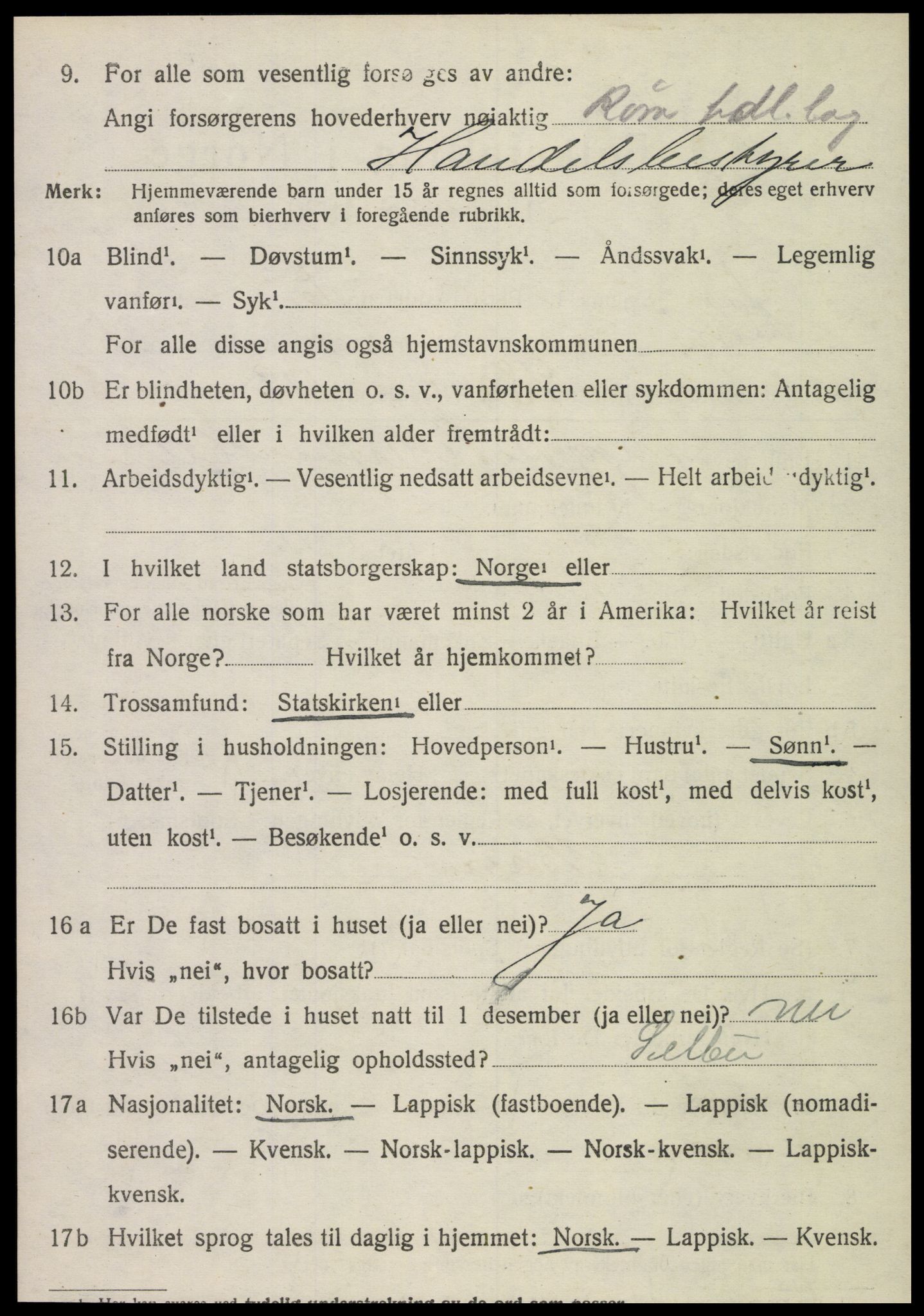 SAT, Folketelling 1920 for 1730 Røra herred, 1920, s. 1458