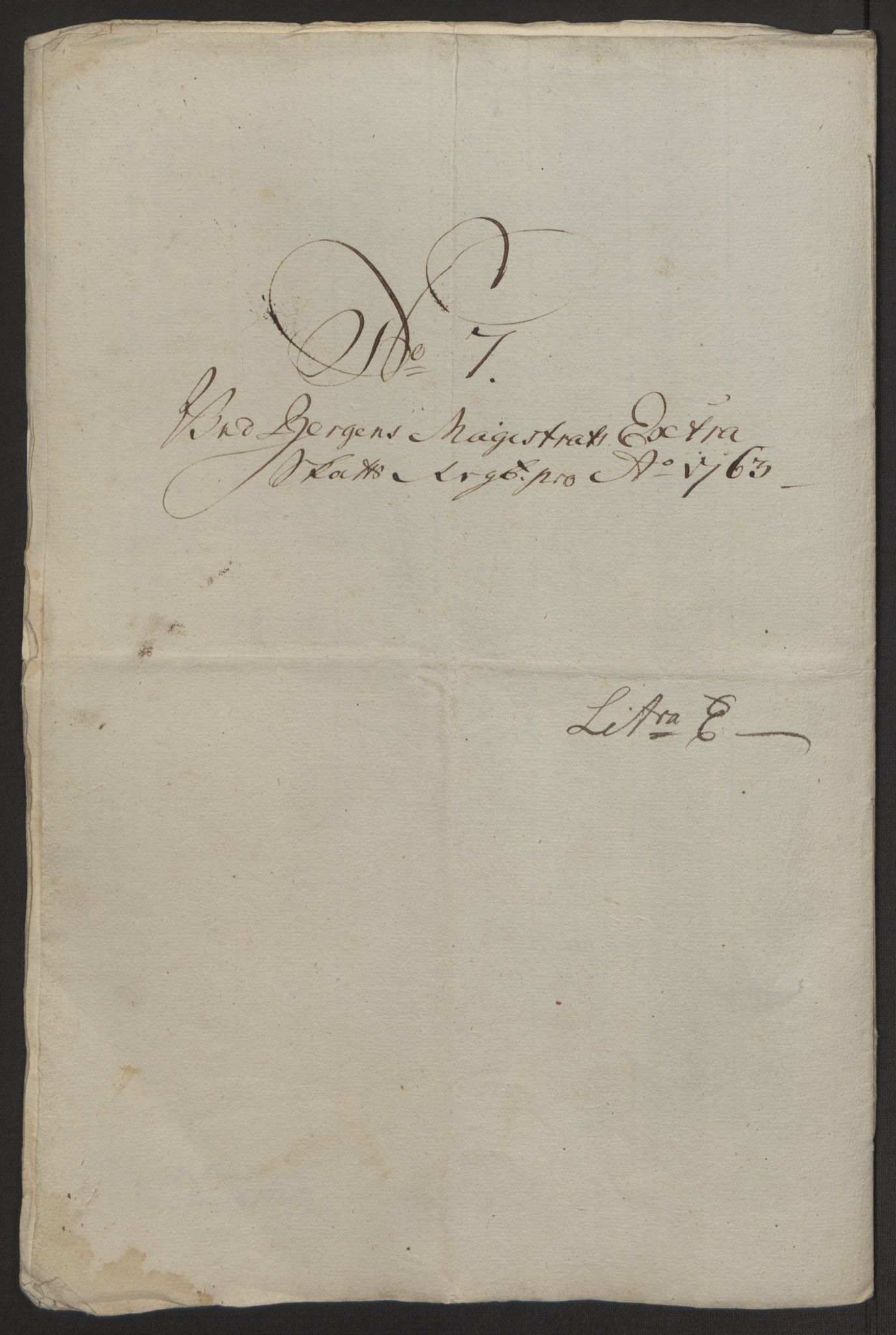 Rentekammeret inntil 1814, Reviderte regnskaper, Byregnskaper, AV/RA-EA-4066/R/Rp/L0366/0001: [P20] Kontribusjonsregnskap / Ekstraskatt, 1763, s. 39