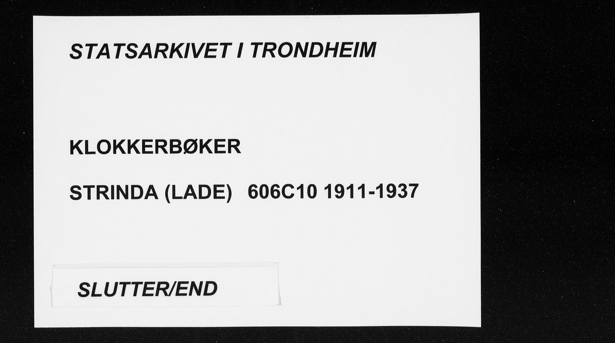 Ministerialprotokoller, klokkerbøker og fødselsregistre - Sør-Trøndelag, SAT/A-1456/606/L0314: Klokkerbok nr. 606C10, 1911-1937