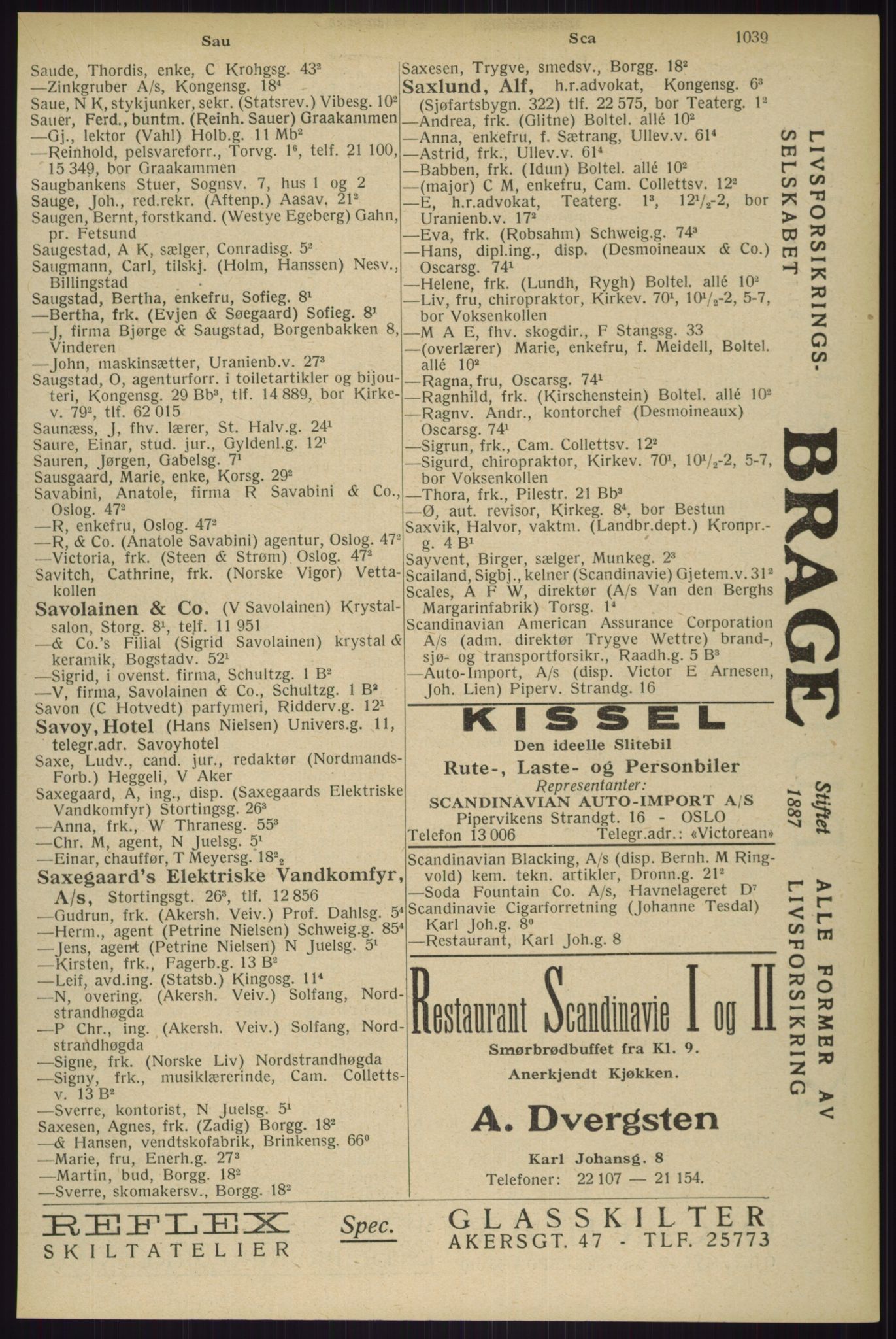 Kristiania/Oslo adressebok, PUBL/-, 1929, s. 1039