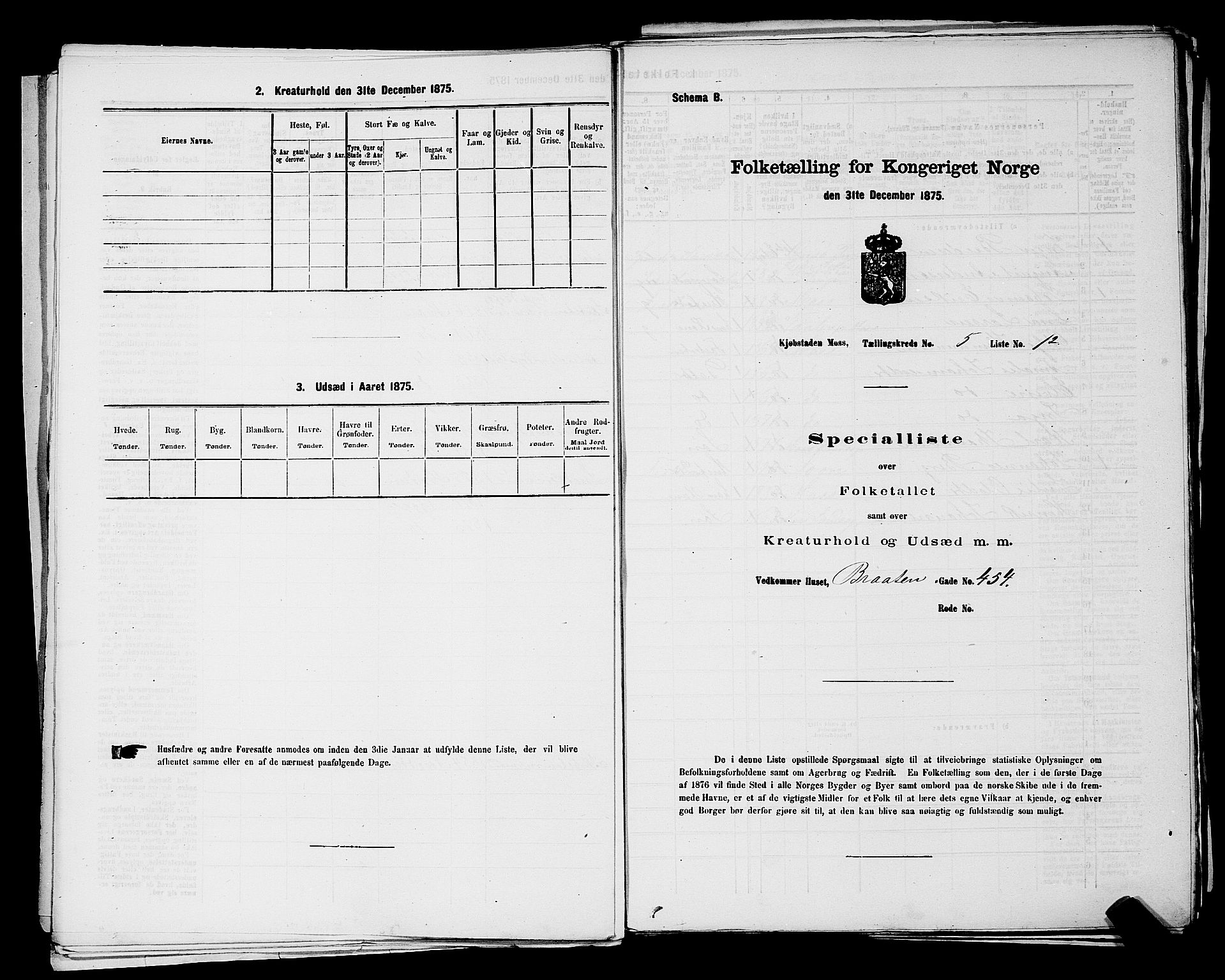 RA, Folketelling 1875 for 0104B Moss prestegjeld, Moss kjøpstad, 1875, s. 834