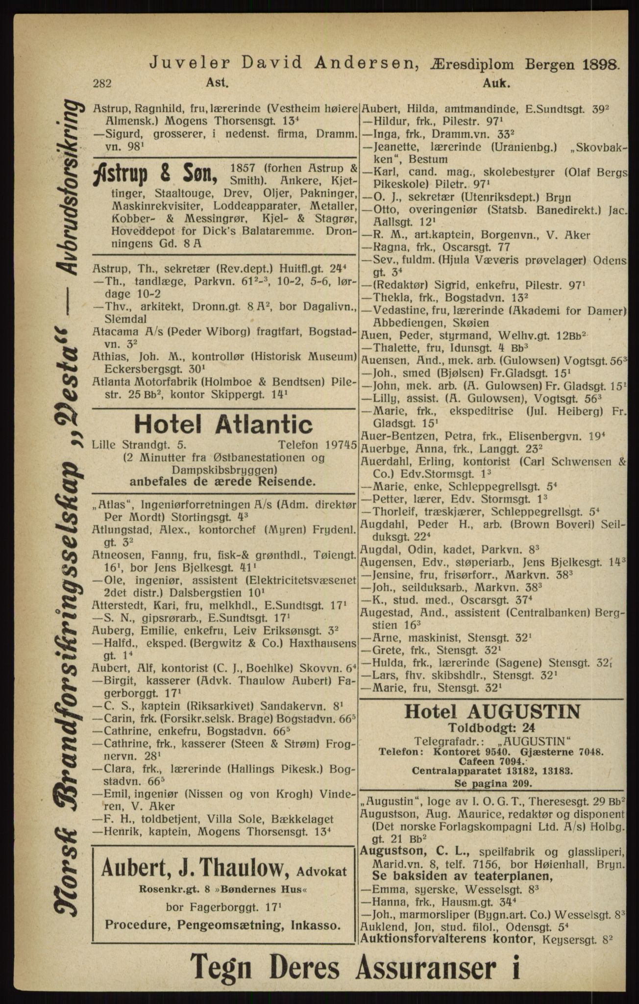Kristiania/Oslo adressebok, PUBL/-, 1916, s. 282