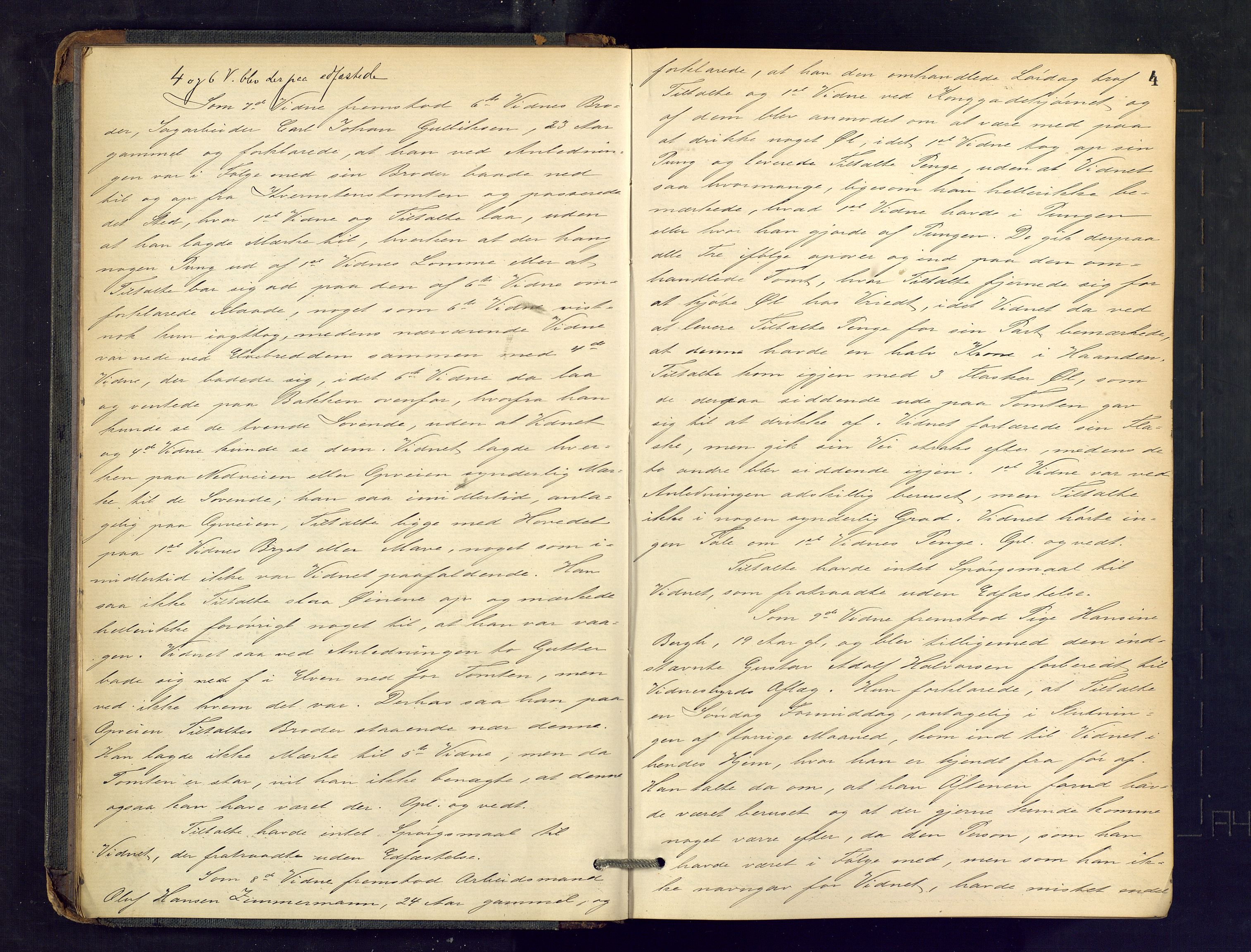 Drammen byfogd, AV/SAKO-A-222/F/Fe/L0023: Ekstrarettsprotokoll, 1885-1891, s. 4
