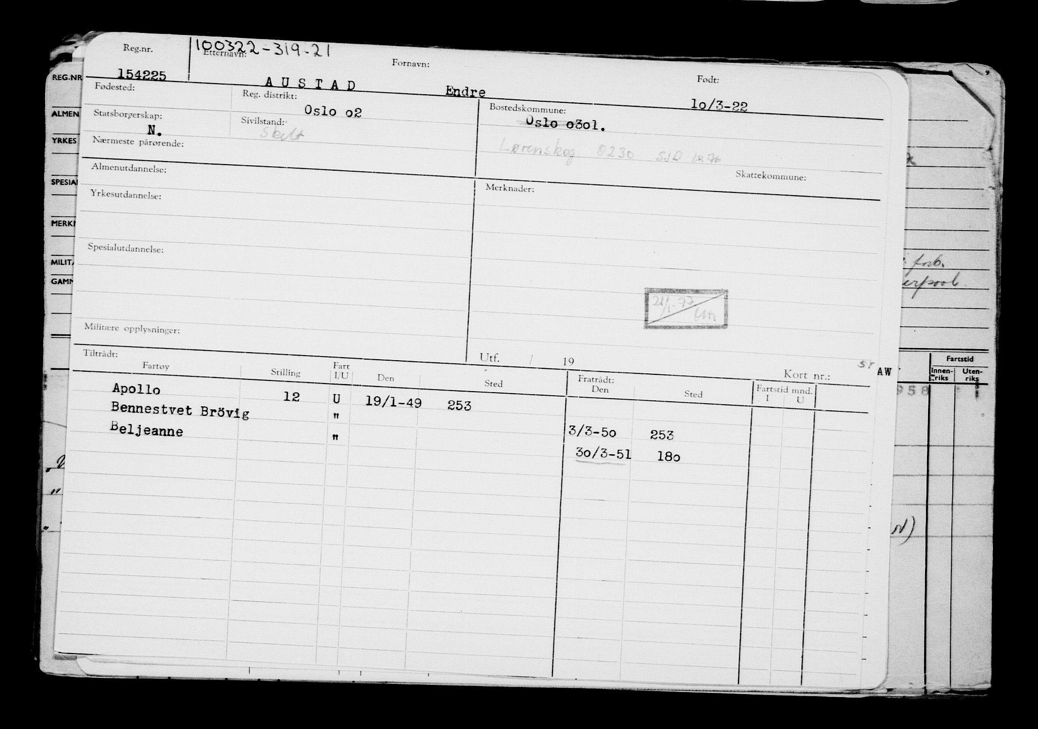 Direktoratet for sjømenn, AV/RA-S-3545/G/Gb/L0203: Hovedkort, 1922, s. 681