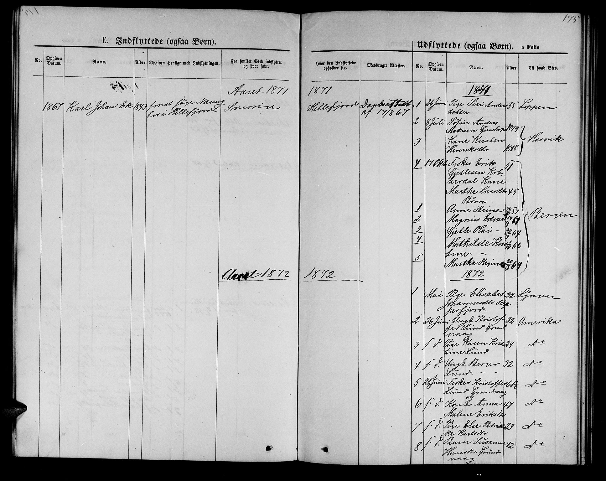 Hammerfest sokneprestkontor, SATØ/S-1347/H/Hb/L0005.klokk: Klokkerbok nr. 5, 1869-1884, s. 175