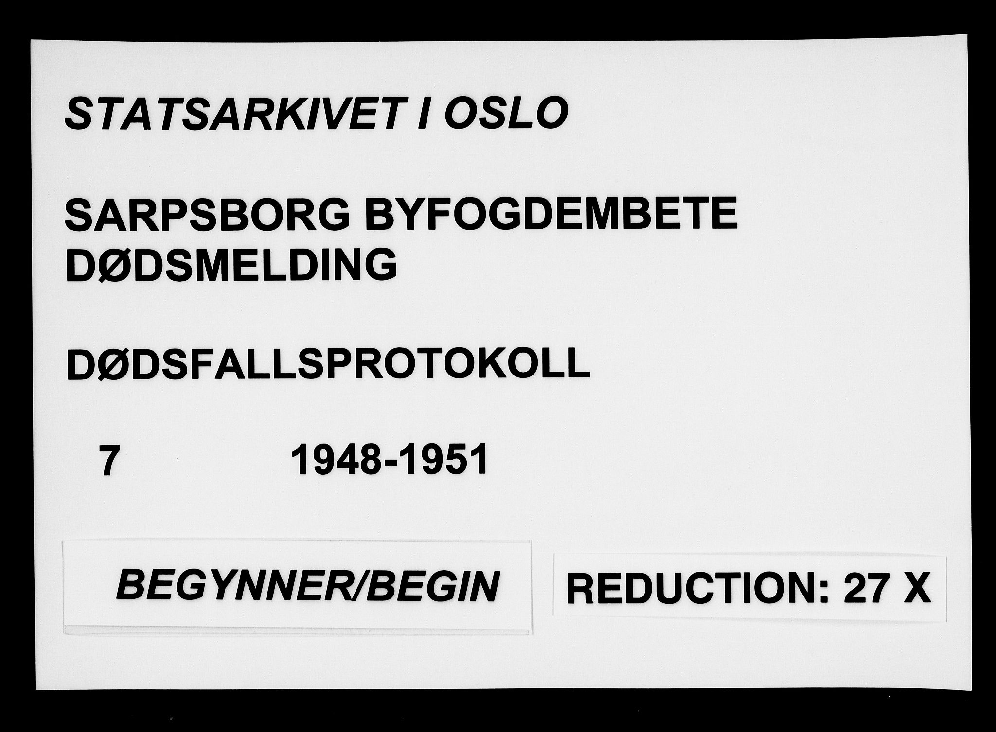 Sarpsborg byfogd, SAO/A-10864/H/Ha/Haa/L0007: Dødsfallsprotokoll, 1948-1951