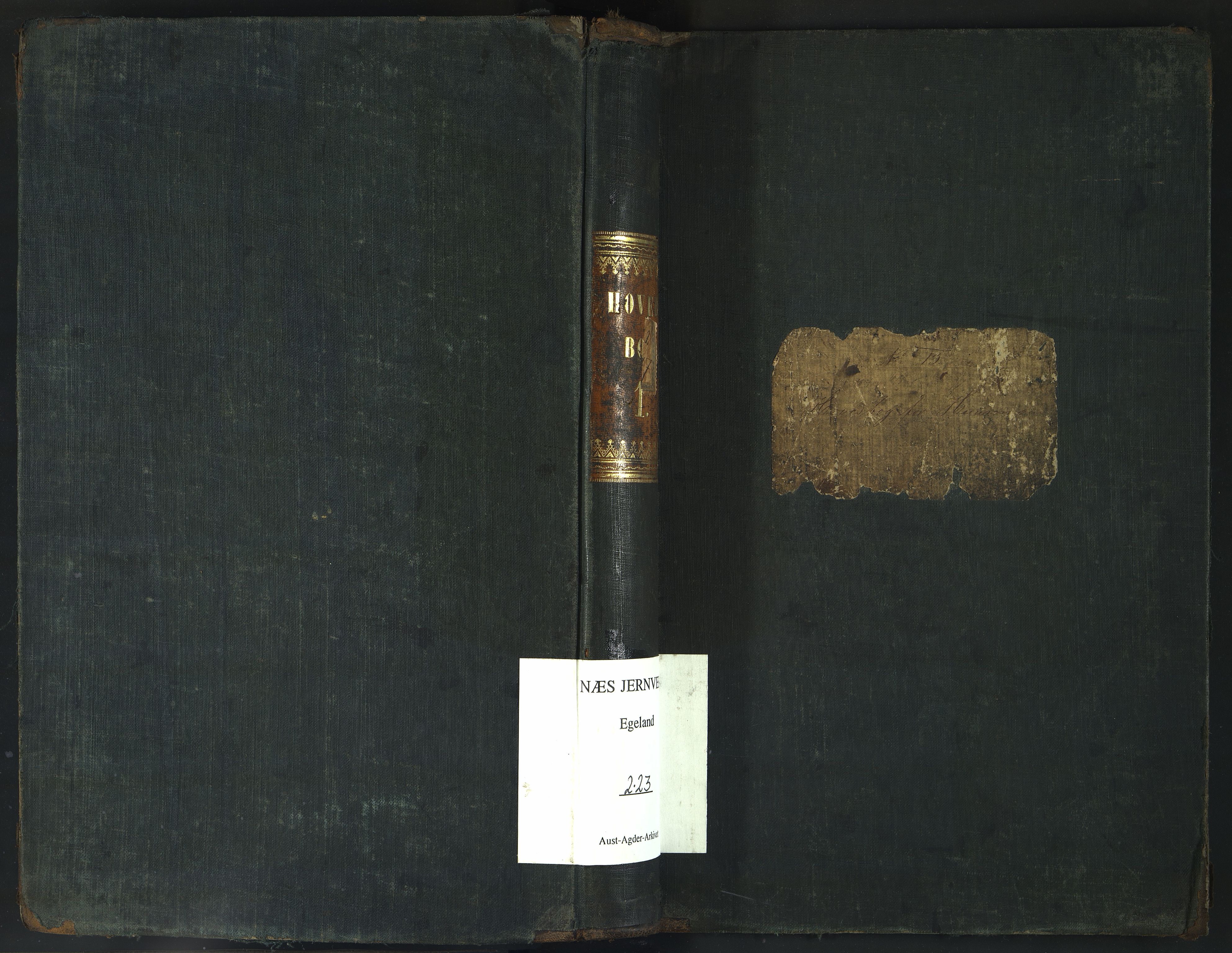 Egelands Verk, NESJ/NJM-002/02/L0023: Hovedbok (reg. for husmenn), 1862-1867