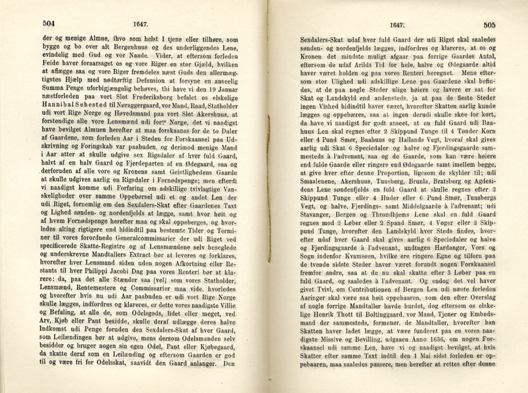 Publikasjoner utgitt av Det Norske Historiske Kildeskriftfond, PUBL/-/-/-: Norske Rigs-Registranter, bind 8, 1641-1648, s. 504-505